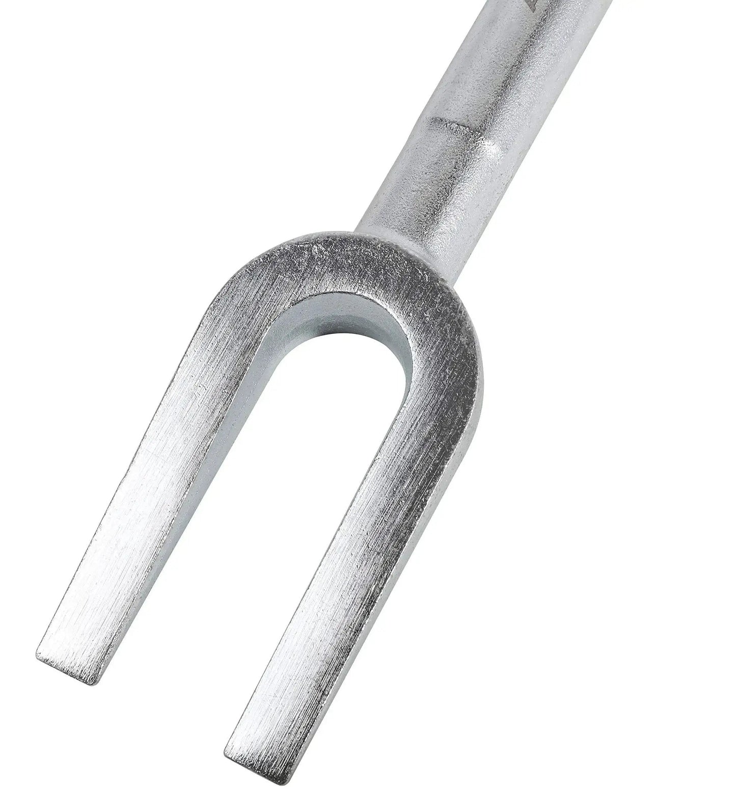 Ball Joint Separator Pickle Fork 15/16 Inch Tapered Fork With Knurled Handle, showing metallic tapered fork and grip.