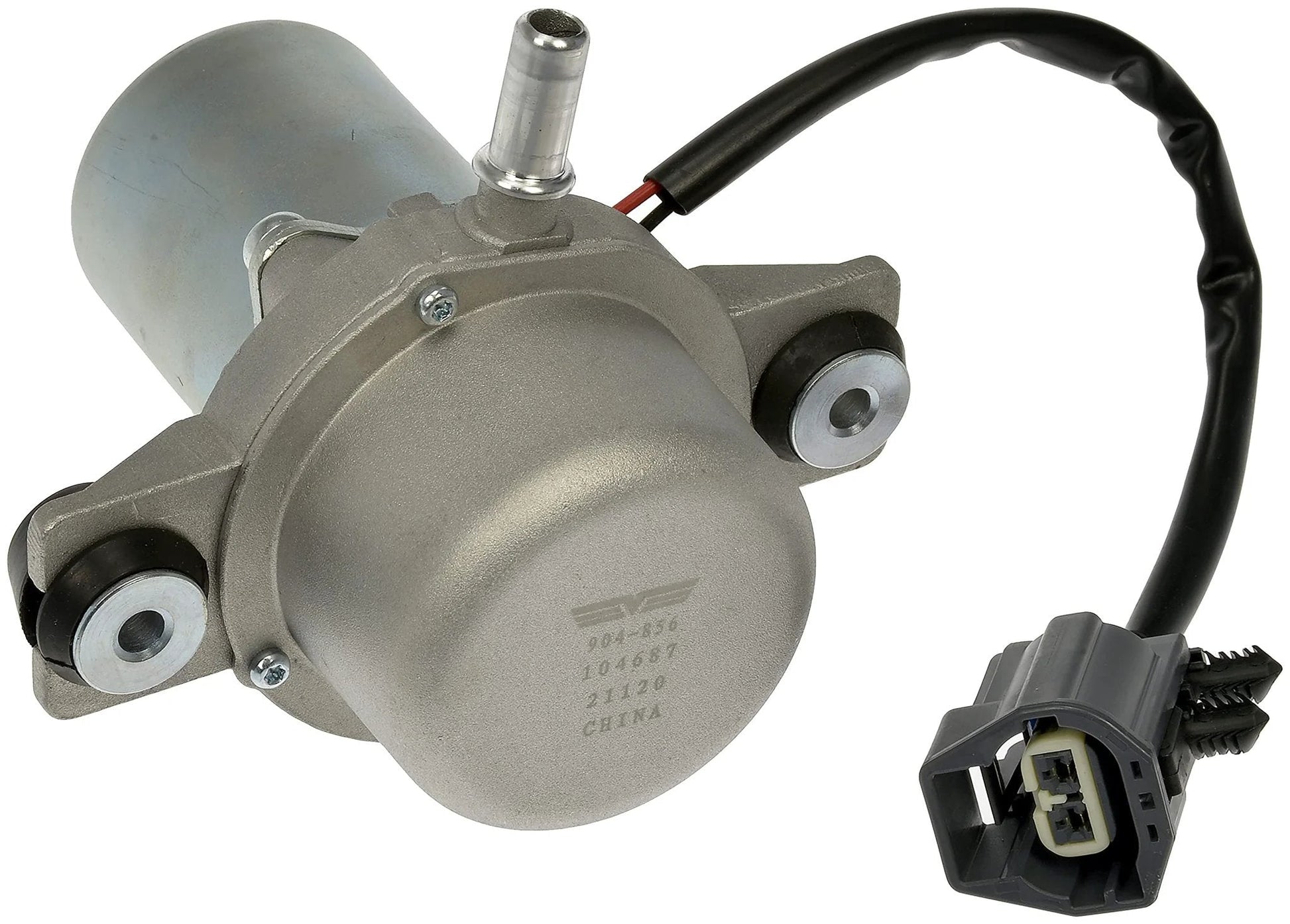 Replacement Vacuum Pump For Select Models By Dorman 904856 that delivers an OE quality fit, shown with connector cable.