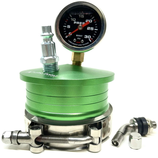 Medium Aluminum Boost Leak Tester With 3 Inch End Cap For Turbo Inlet Flange Pressurizing The Charge System While The Vehicle Is Off