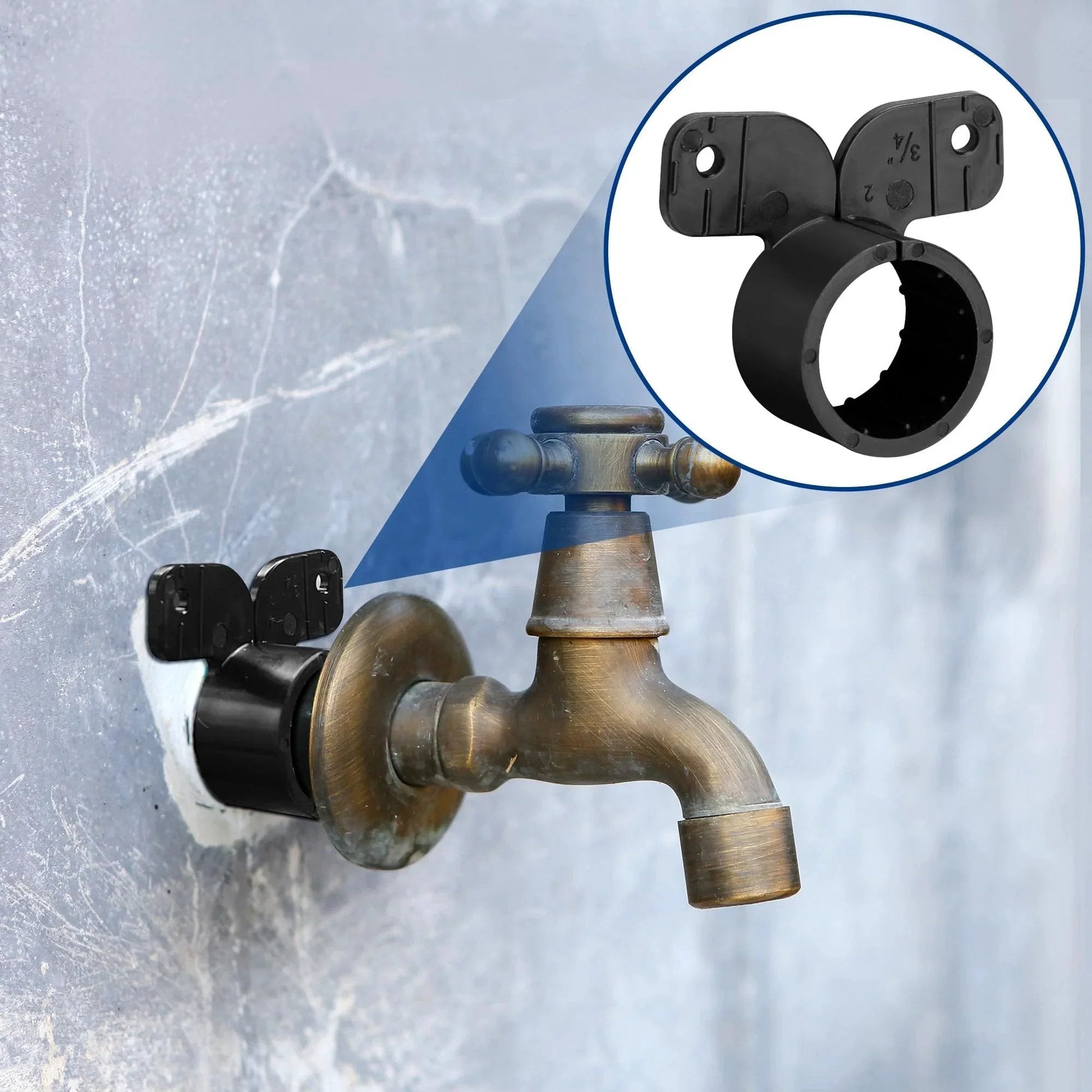 52 Piece 3/4 Inch Suspension Pipe Clamps Butterfly Style For PEX Copper CPVC Pipes Black Heavy Duty PEX Tubing Clamps Pipe Support Kit