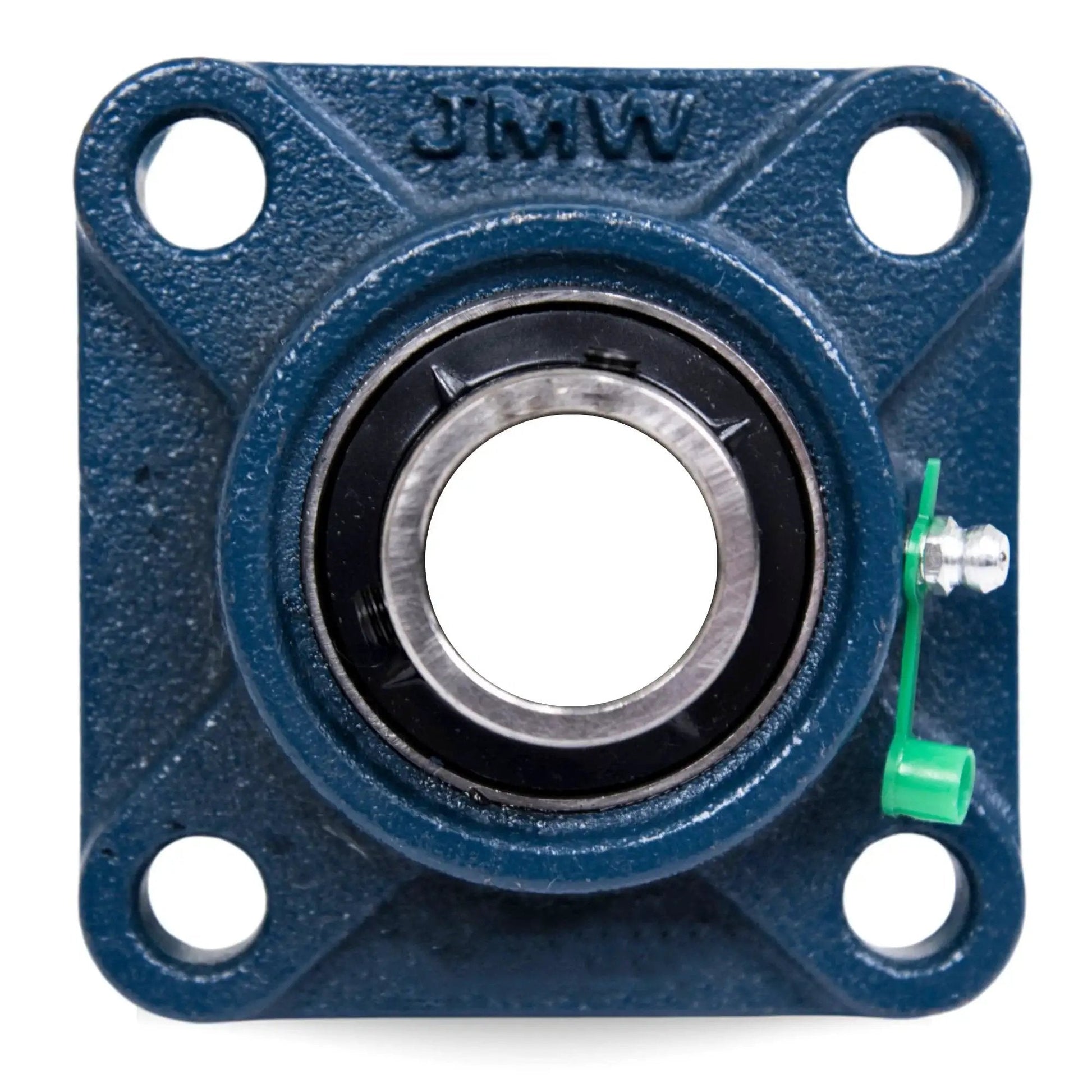Pillow Block Bearing UCF201 8 One Half Inch Bore Two Pack With Four Bolt Flange Mount Self Aligning Square Base Pre Lubricated