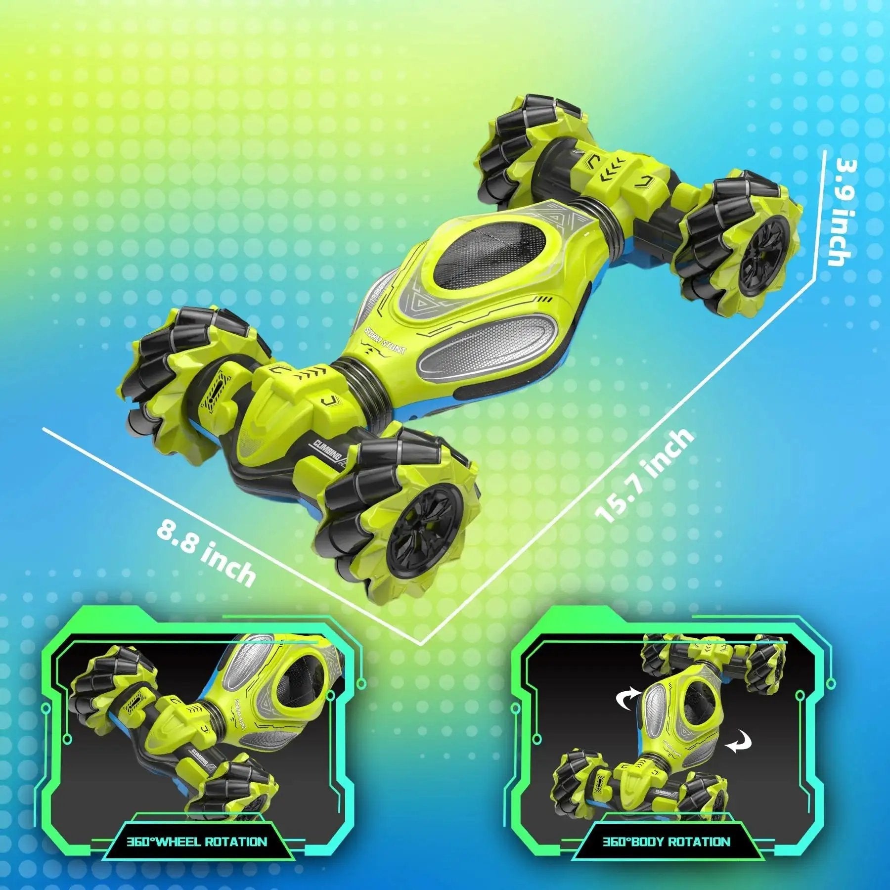 Gesture Sensing RC Epic Stunt Car 1 12 Scale 4WD With Hand Motion Control And 2 4G Remote Dual Control Modes All Terrain Monster Truck