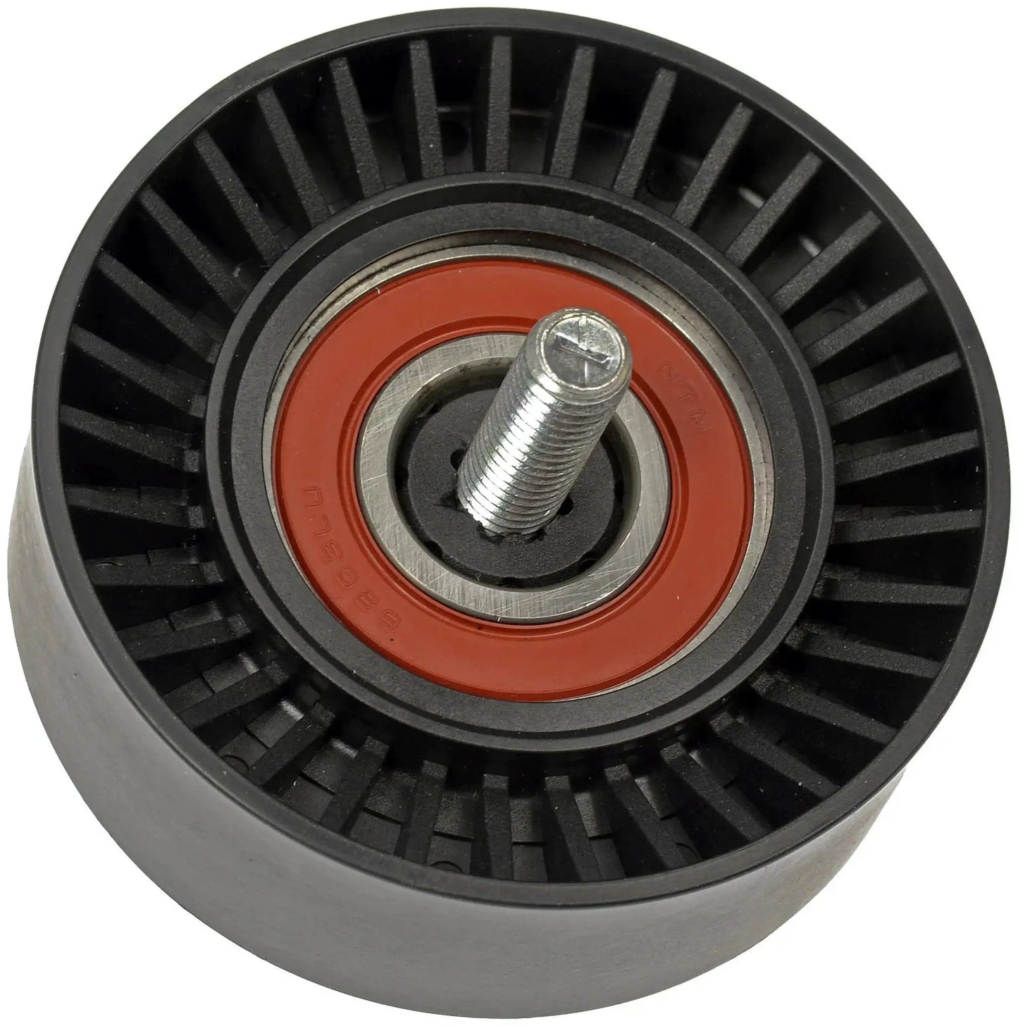 Direct Fit Accessory Drive Belt Idler Pulley For Ford And Lincoln Replaces Worn Squeaky Groaning Pulleys Restores Proper Tension Power And Quiet Operation OE Style Fit For Select Models Dorman 419 476 close-up