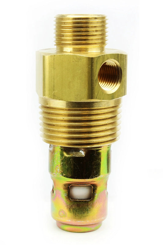 Air Compressor Check Valve 3/8 Inch Compression To 1/2 Inch Male Pipe Thread With 1/8 Inch Unloader Port Pro Grade Build NPT