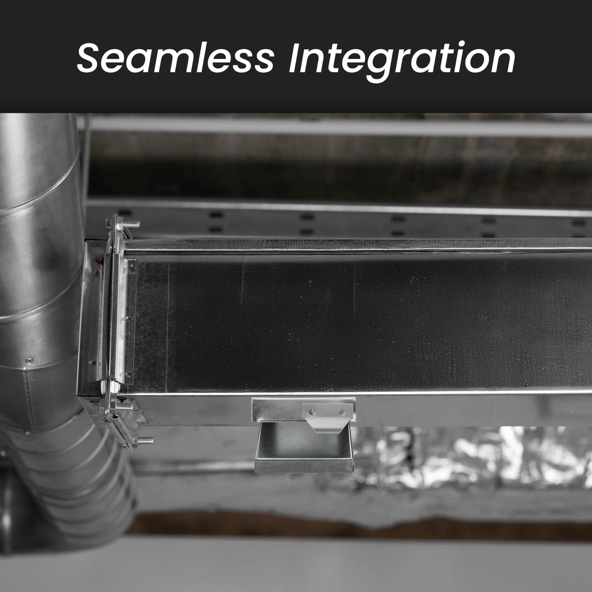 8 X 8 Inch Galvanized Steel Duct Access Door With Airtight Insulation For Crawl Space, Hinged Two Clasp Lock installed