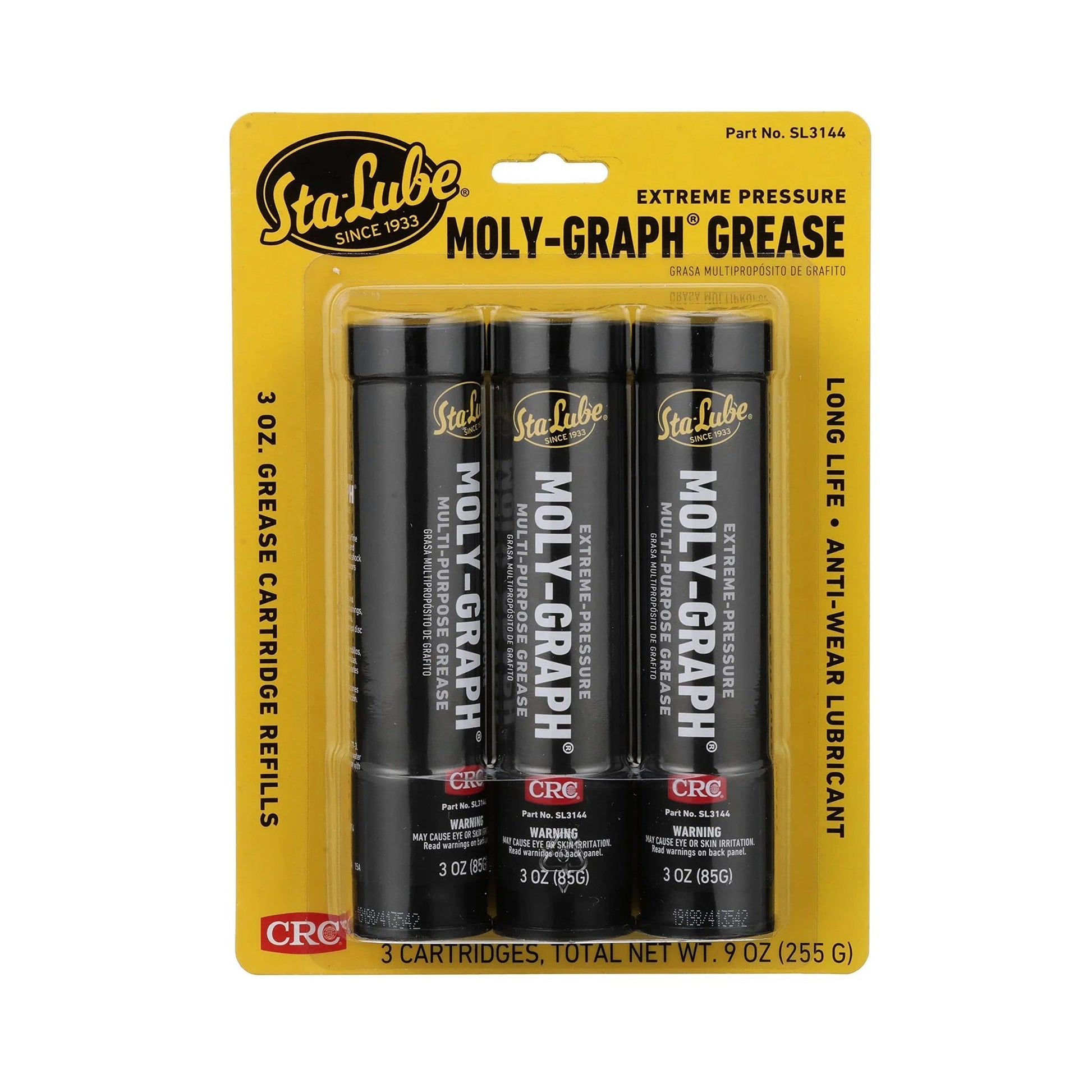 Extreme Pressure Moly Graph Multi Purpose Grease Pack Of 3 Tubes 3 Oz Each Ideal For Cars Trucks Farm Machinery And Heavy Equipment Sta Lube Formula SL3144