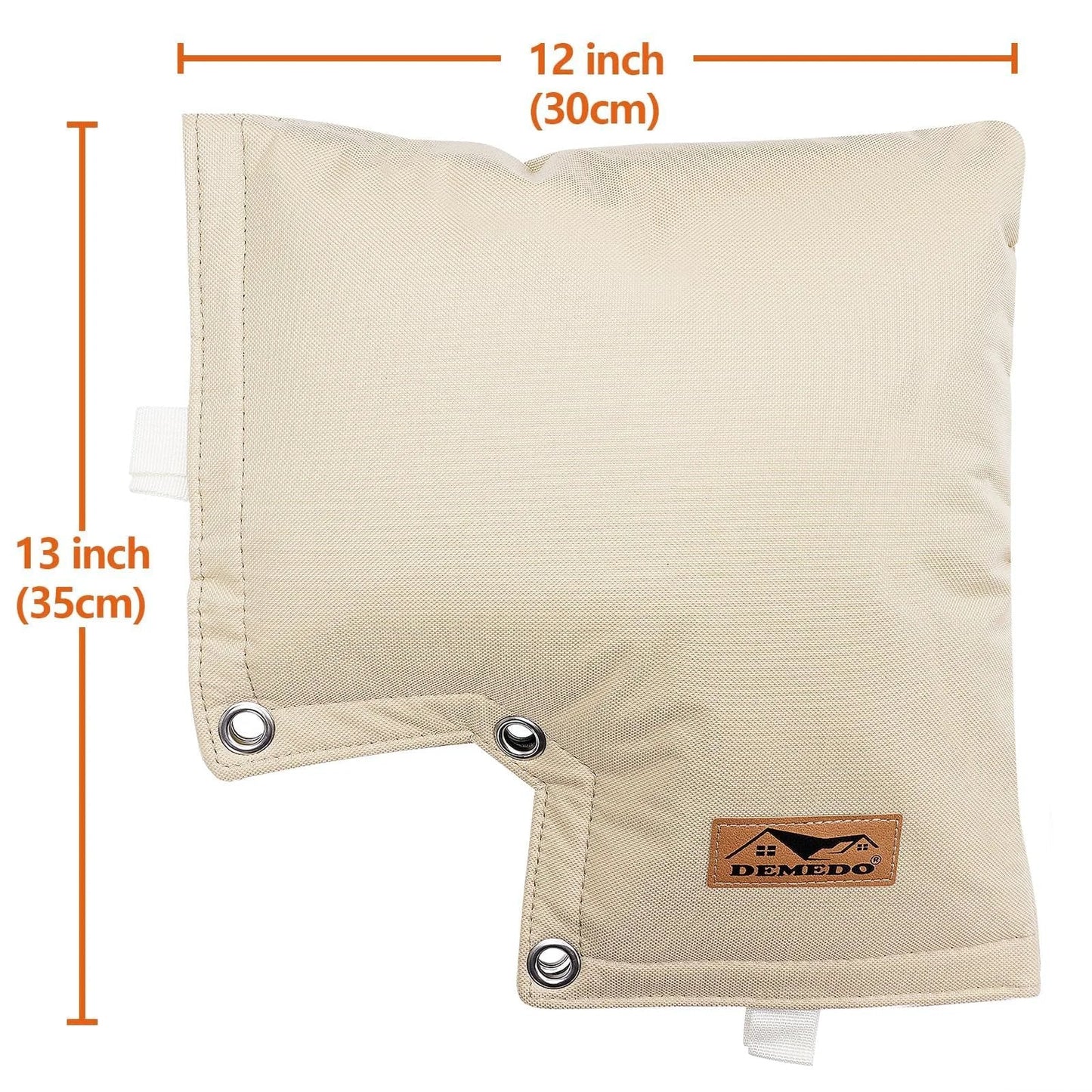 Backflow Preventer Cover For Pressure Vacuum Breaker Insulated Outdoor Irrigation Valve Cover, beige, measuring 12x13 inches.