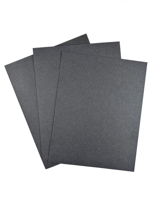 Non Asbestos Gasket Paper Sheets High Temp Oil Resistant DIY Sealing Kit for Gasoline Diesel Engines shown in three sizes 0.8mm 1mm 1.2mm