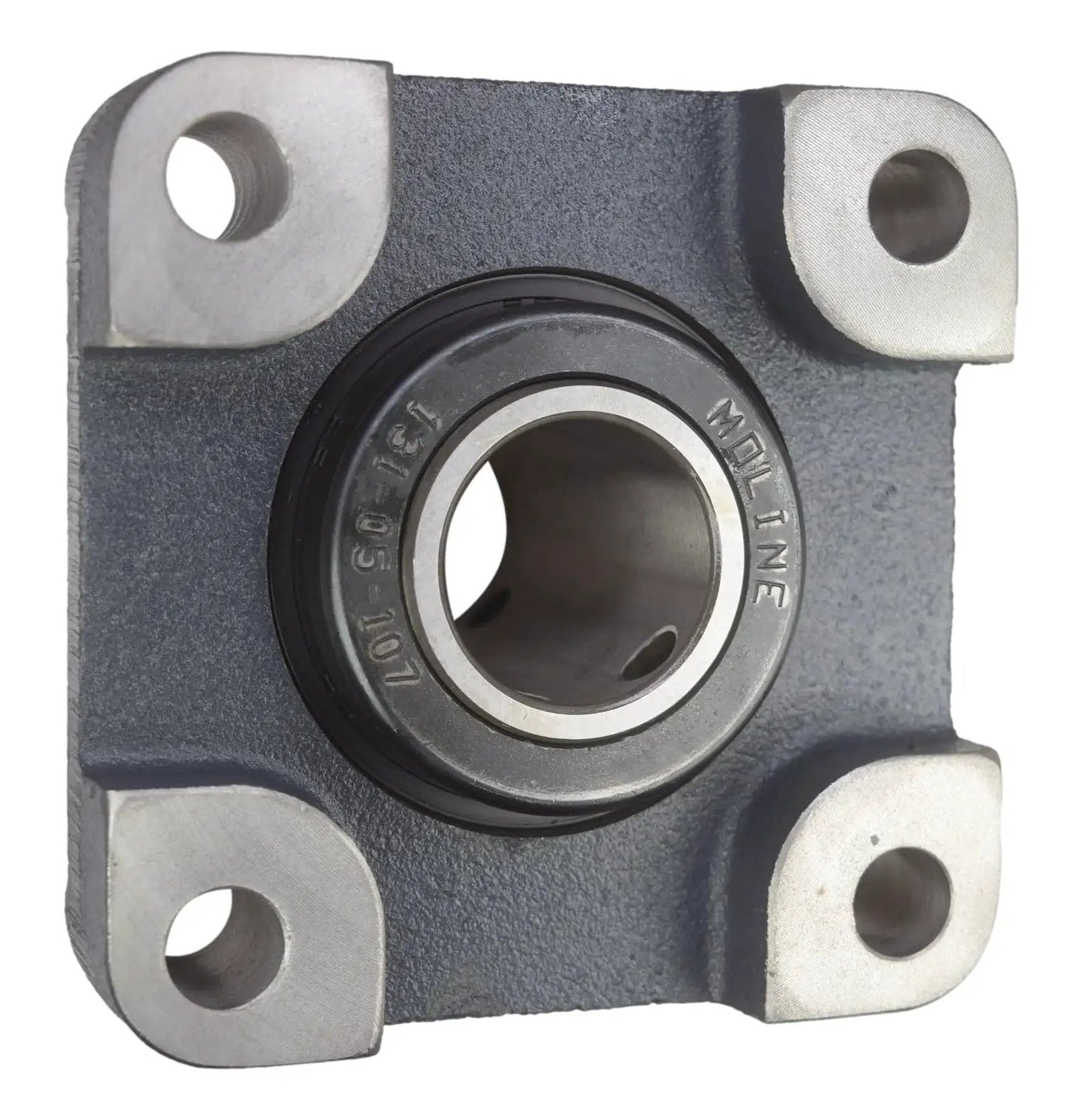 Heavy Duty 1-7/16 Inch Type E Four Bolt Flange Bearing 19311107 built tough front view