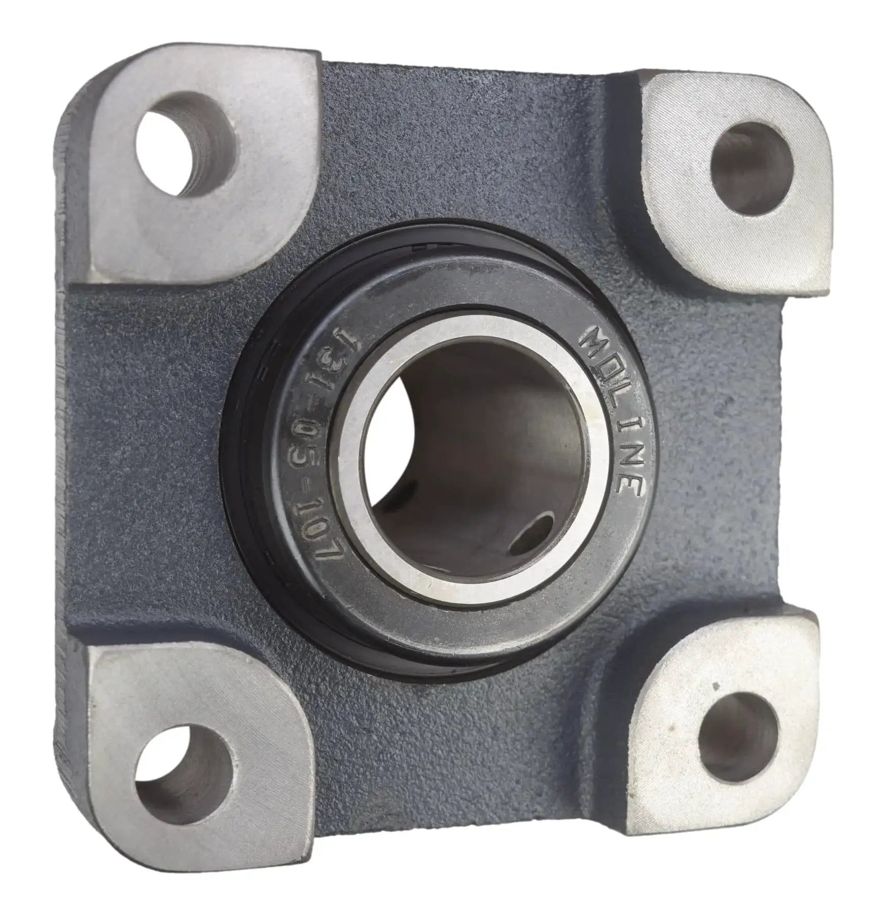 Heavy Duty 1-7/16 Inch Type E Four Bolt Flange Bearing 19311107 built tough front view
