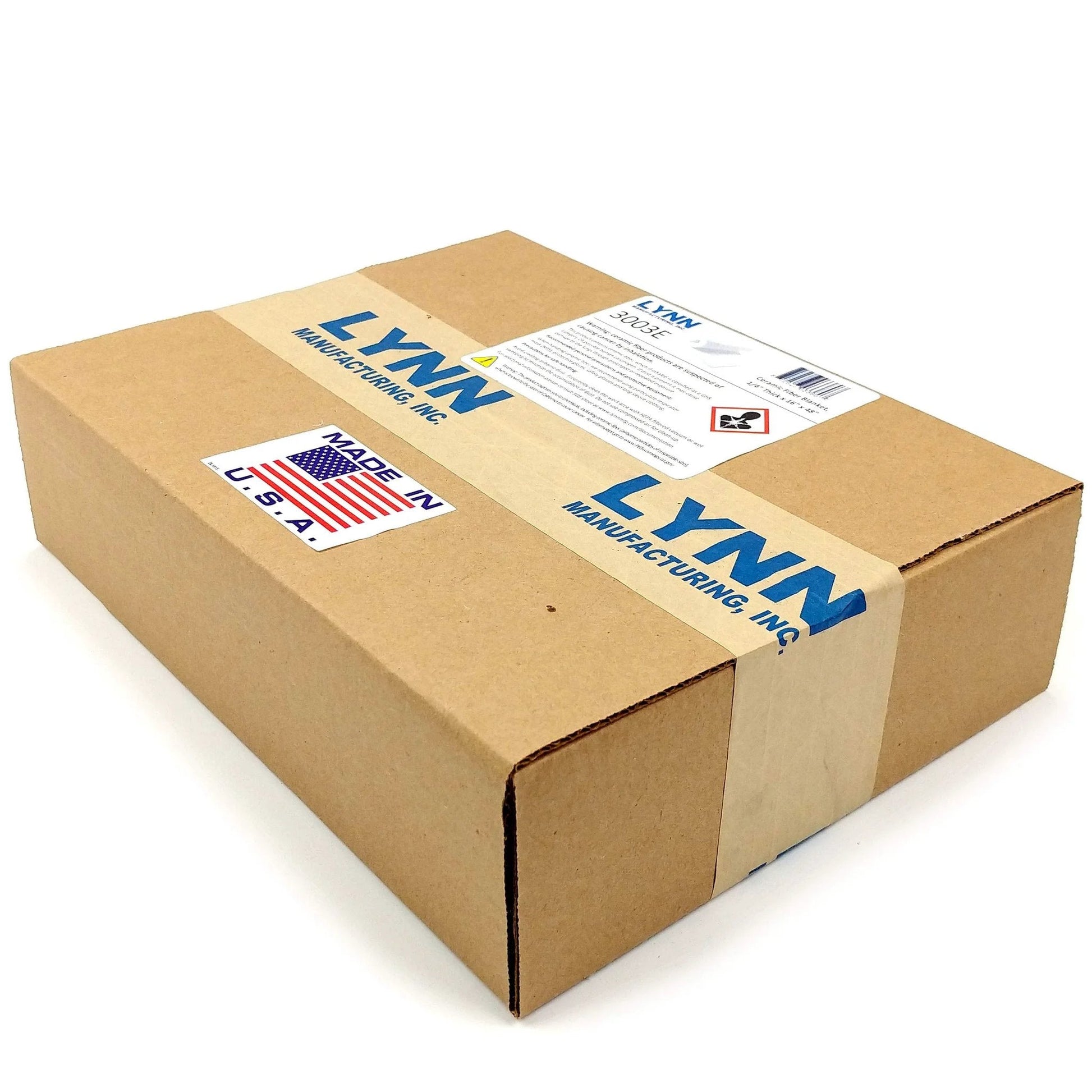 Box of Ceramic Fiber Insulation Blanket Heavy Duty One Quarter Inch Thick 16 Inch By 48 Inch 2400F Fireproof Shield For Wood Stoves Fireplaces Pellet Stoves Chimneys Furnaces Boilers Pizza Ovens And Forge Brazing Soldering Welding Made In USA