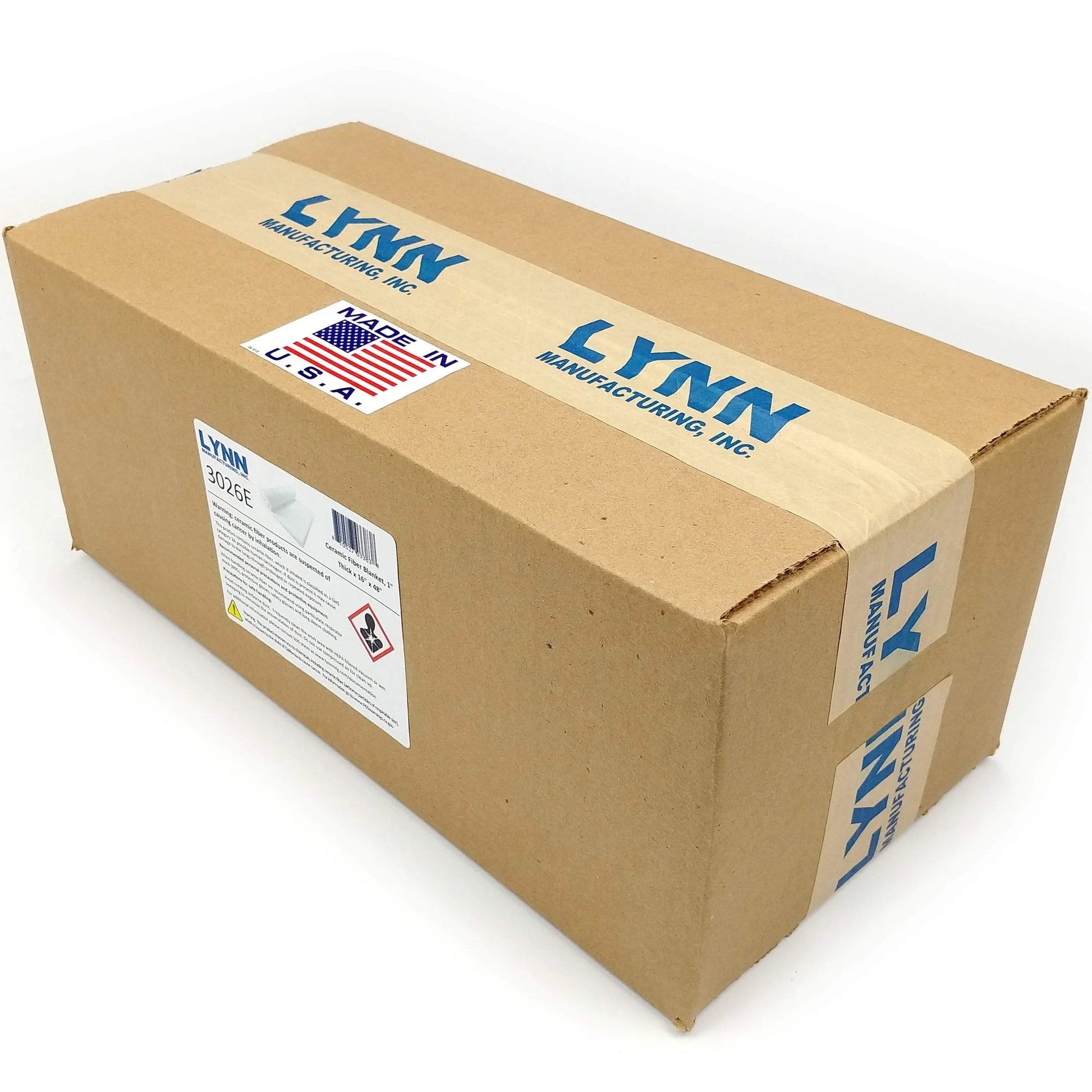 Boxed Ceramic Fiber Insulation Blanket 1 Inch Thick 16 Inch By 48 Inch Heavy Duty 2400F Fireproof High Temperature Insulation