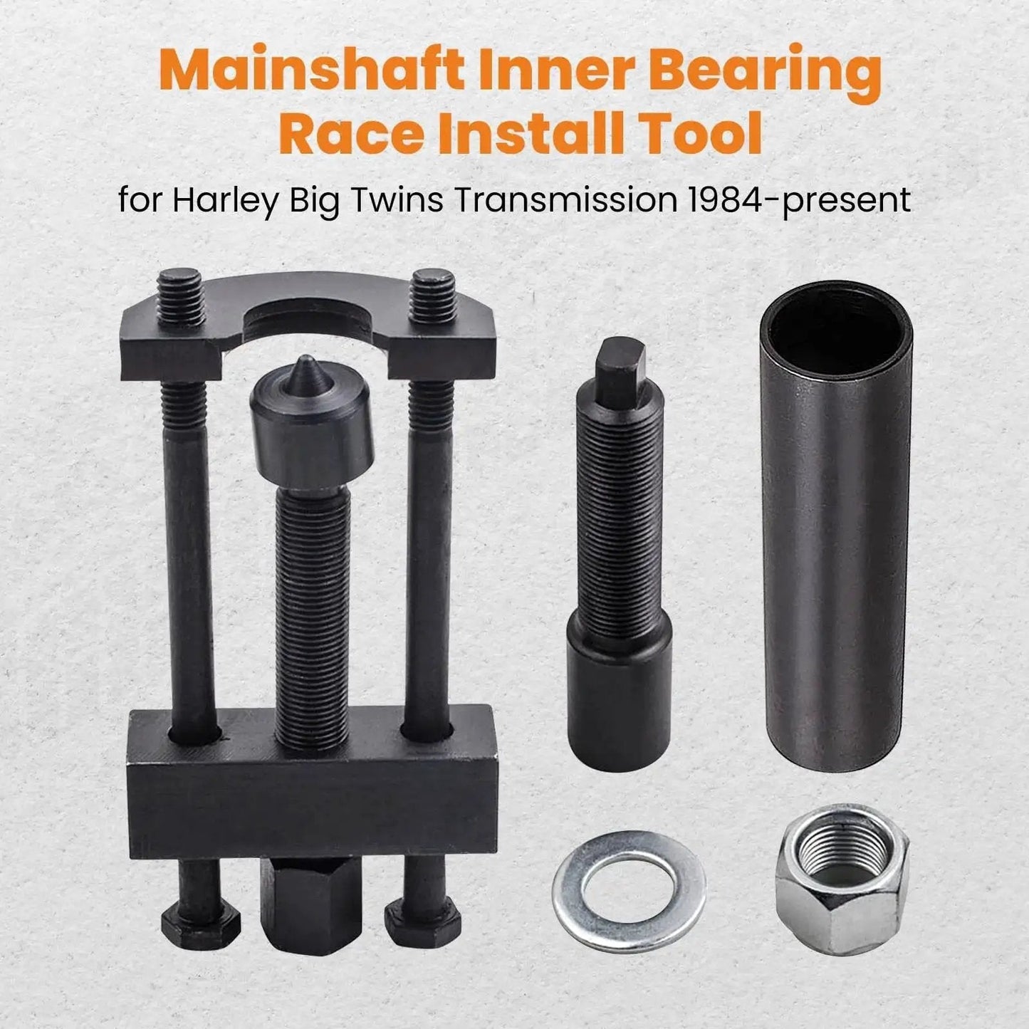 Harley Big Twin Transmission Mainshaft Bearing Race Puller Tool For 1984 To Present 5-Speed And 6-Speed Transmissions