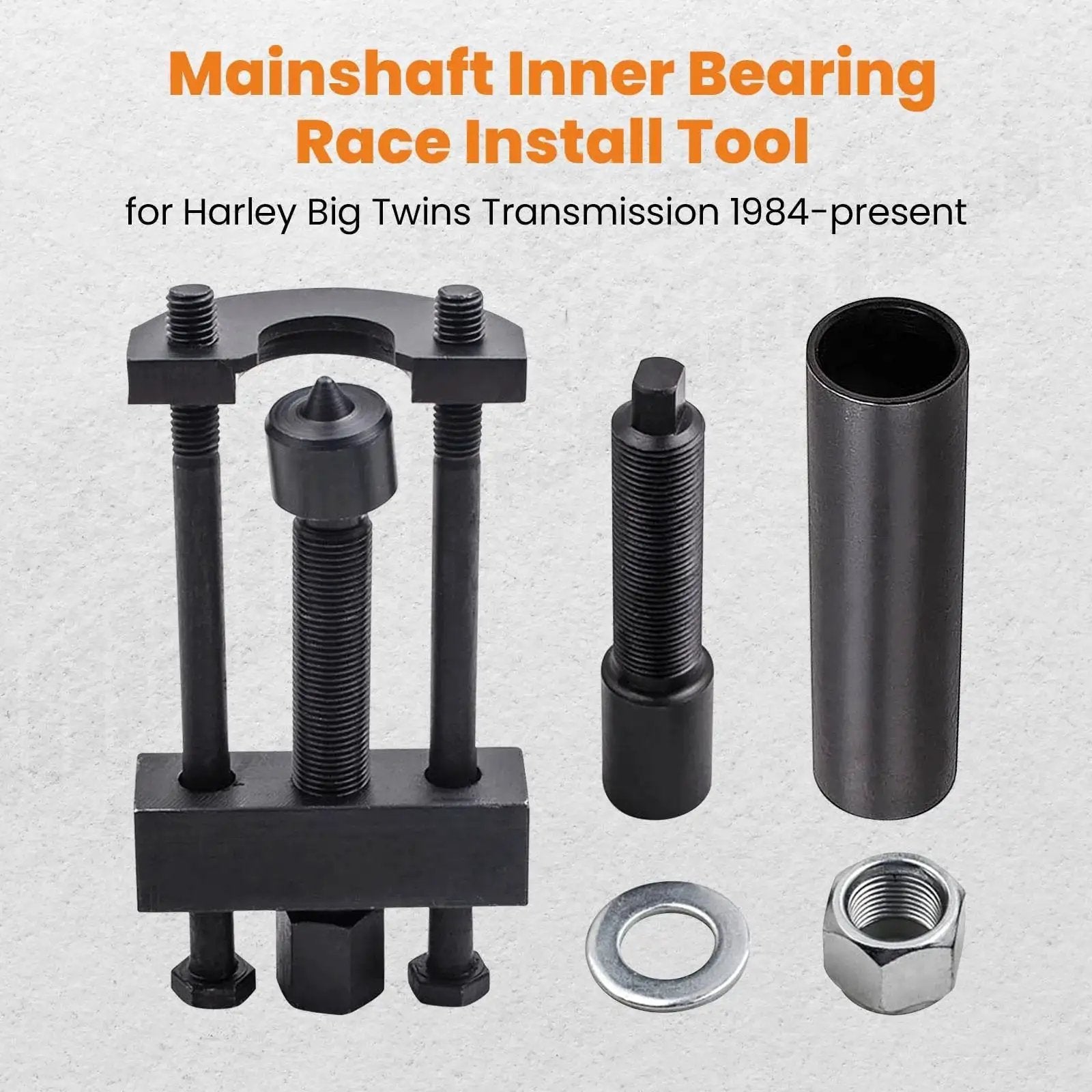 Harley Big Twin Transmission Mainshaft Bearing Race Puller Tool For 1984 To Present 5-Speed And 6-Speed Transmissions