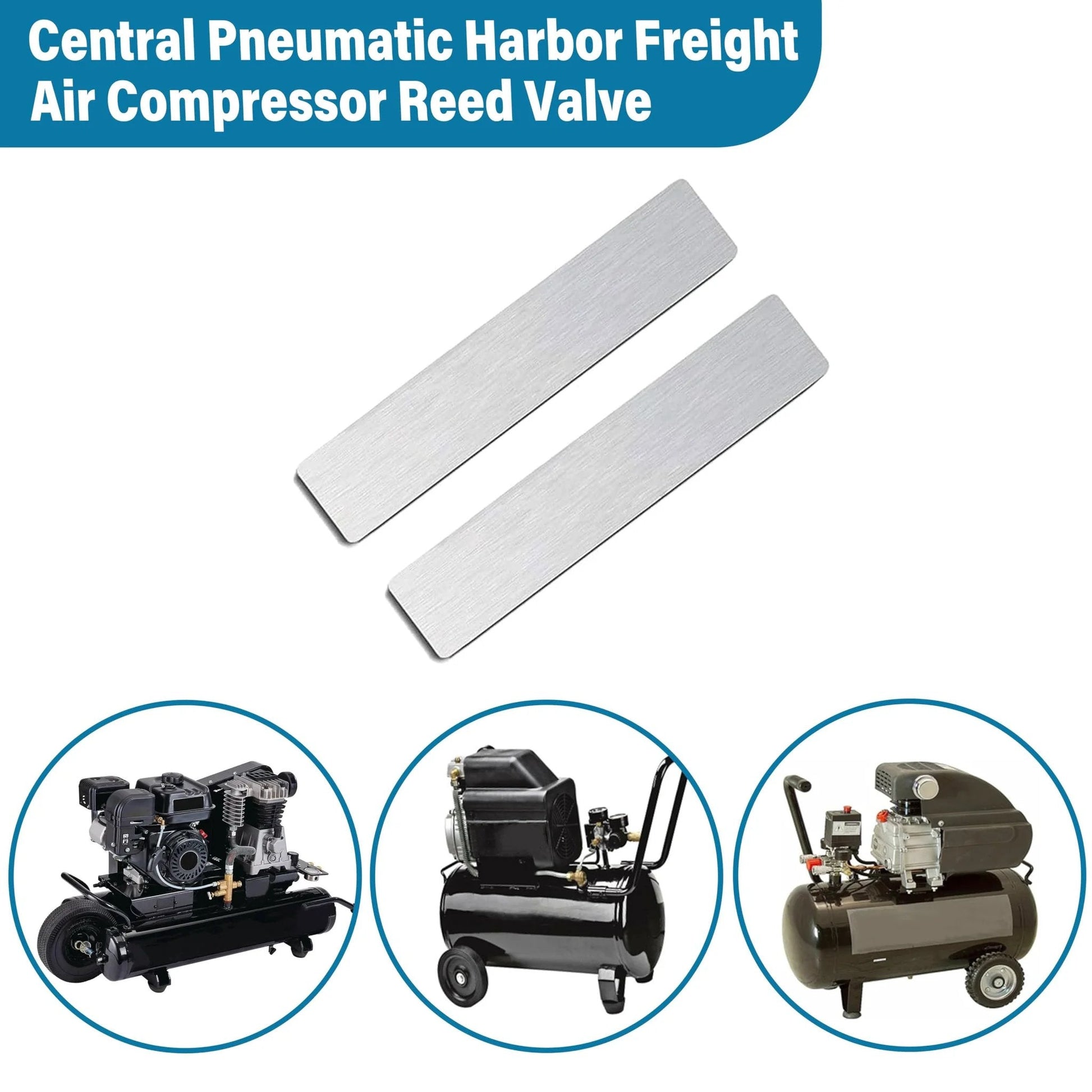 Stainless Reed Valve Set For Central Pneumatic Harbor Freight Air Compressors And Craftsman E100229 Replacement Valves with compressor images
