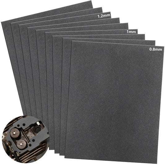 9-Piece Non Asbestos Gasket Paper Sheet Set Pro Grade 15 x 11.8 Inches High Temperature Gasket Material for exhaust DIY