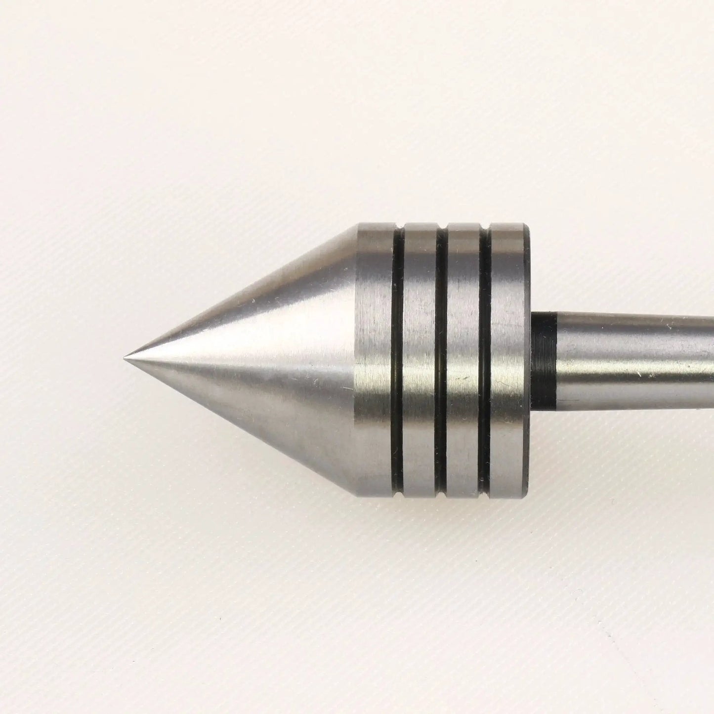 Side view of Revolving Live Tailstock Center With 60 Degree Point For Wood Lathe, 1MT Tailstock Mount, Between Centers Turning Tool By Hurricane Turning Tools