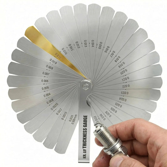 Stainless Steel Feeler Gauge Set For Spark Plugs With 32 Blades From 0.04 To 0.88 Mm Gap Tool Filler Gauge And Spark Plug Tester