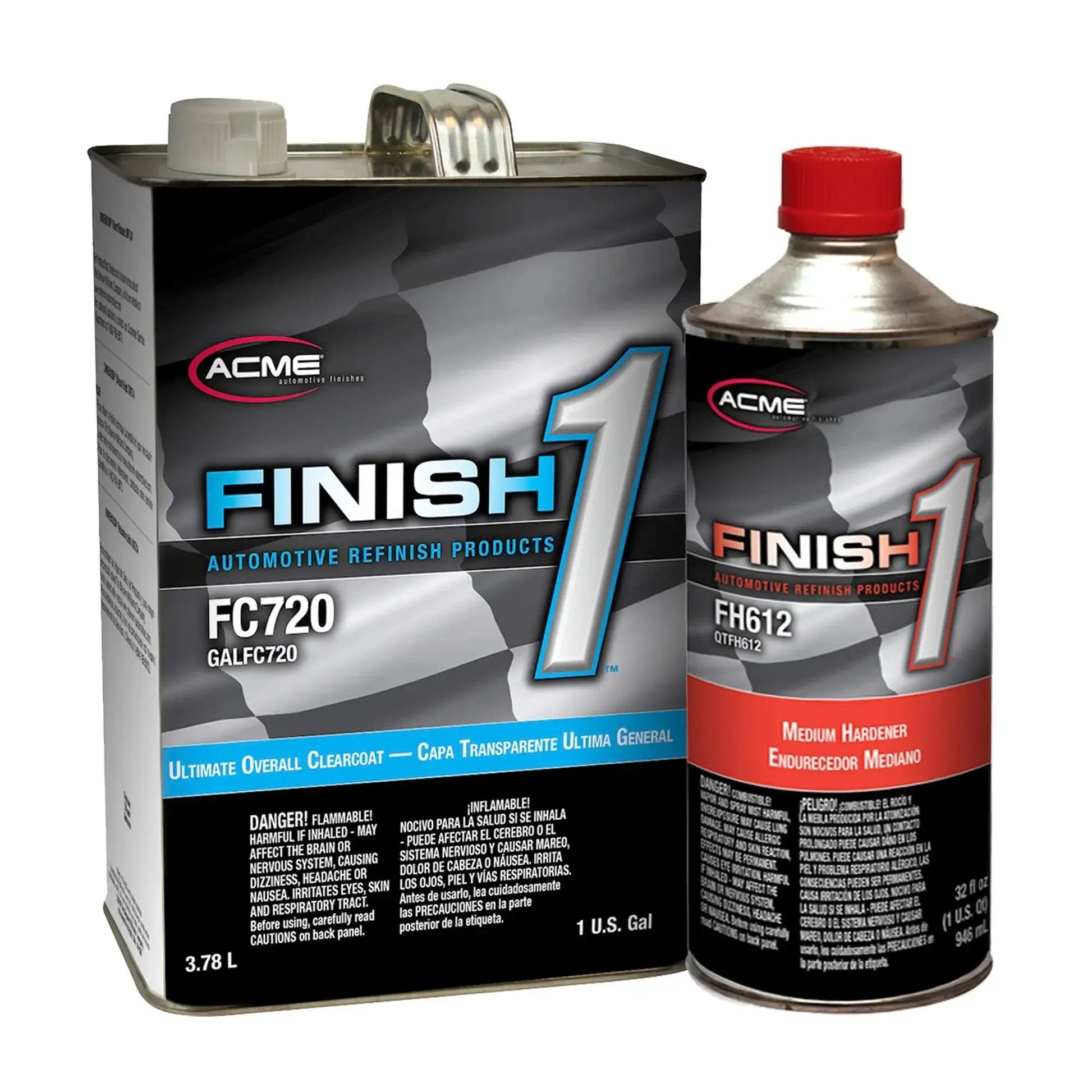 Ultimate Overall Clearcoat For Automotive Refinish With Medium Hardener Included, 1-gallon can and 1-quart bottle