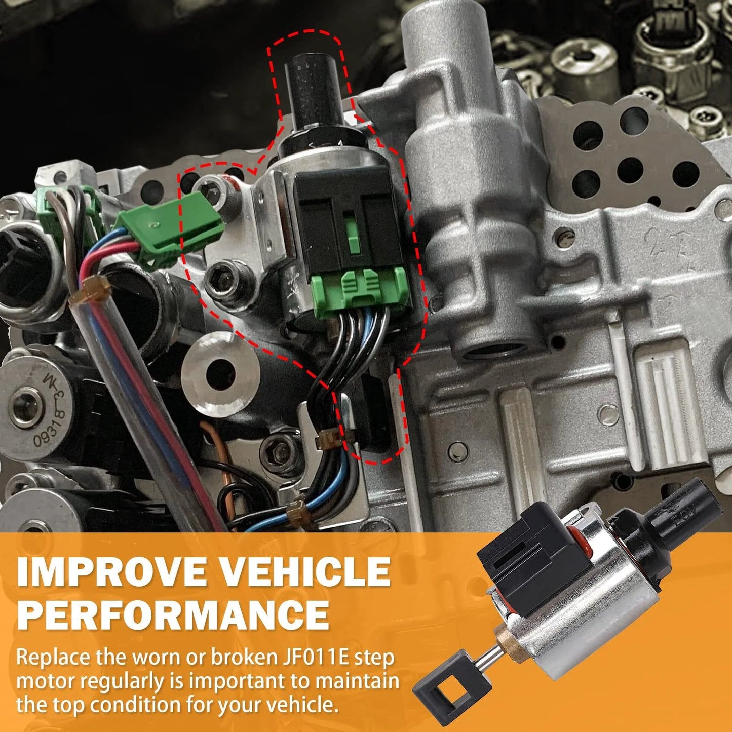 CVT Transmission Step Motor For 2009-2012 Nissan Altima 2.5L Rogue 2.5L Sentra 2.0L Dodge Caliber Valve Body Replacement JF011E