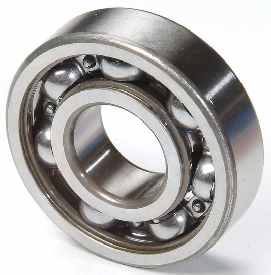 Single 203 Sealed Ball Bearing, Precision 203-size steel deep groove component for motors, gearboxes, shown in side view