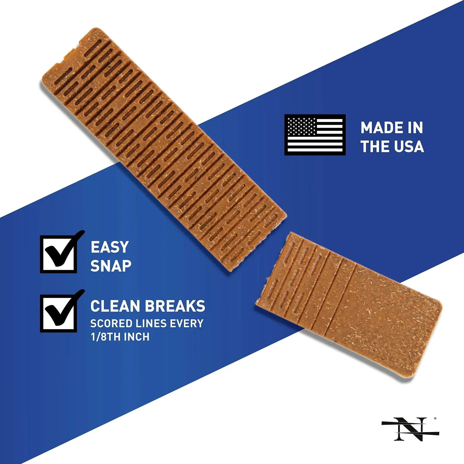 Waterproof 24 Pack 8 Inch Composite Shims For Leveling Toilets Windows Cabinets Decks with scored lines