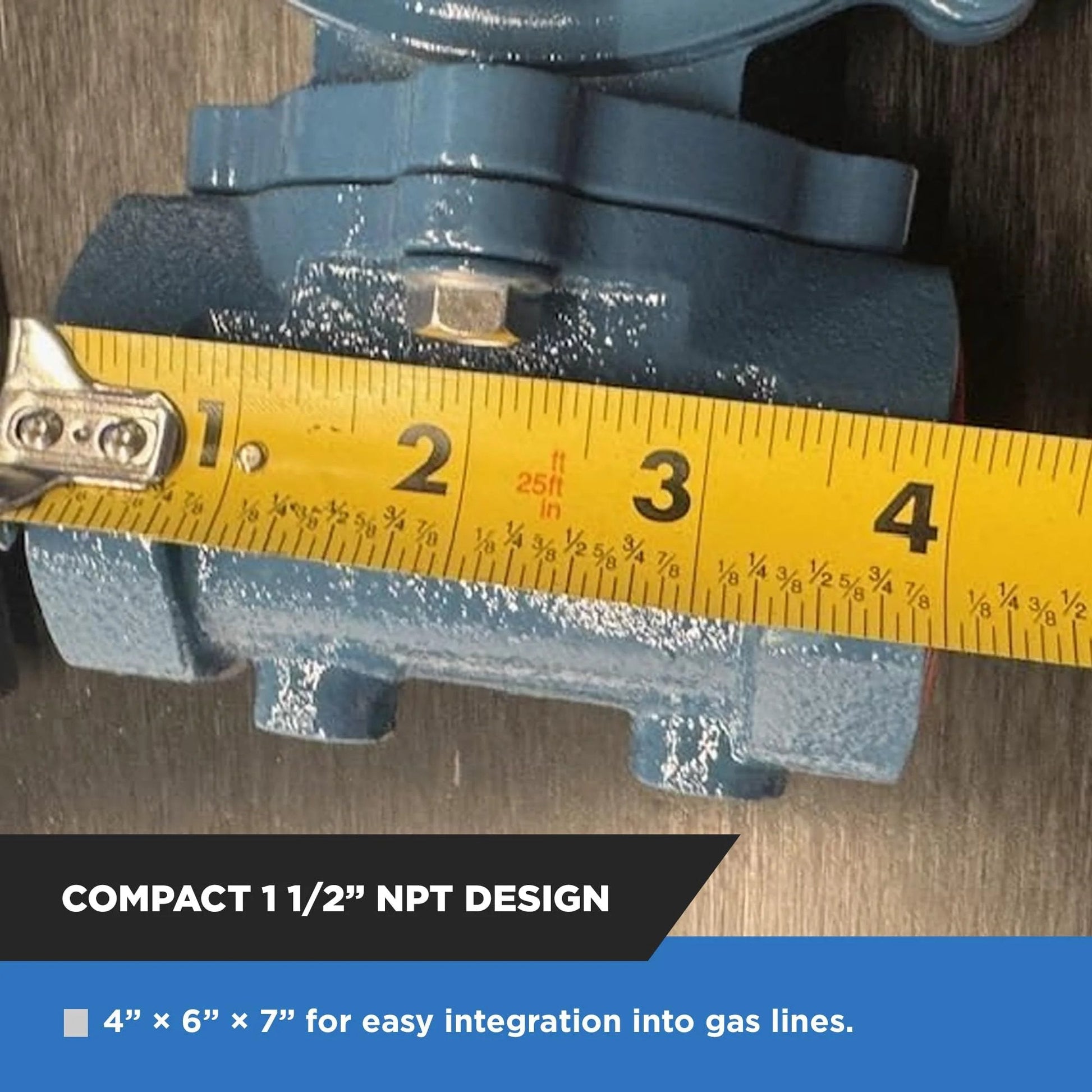 Natural Gas And Propane Regulator With Internal Relief Valve For Low Pressure One Half Inch NPT 10 PSI Max High Flow