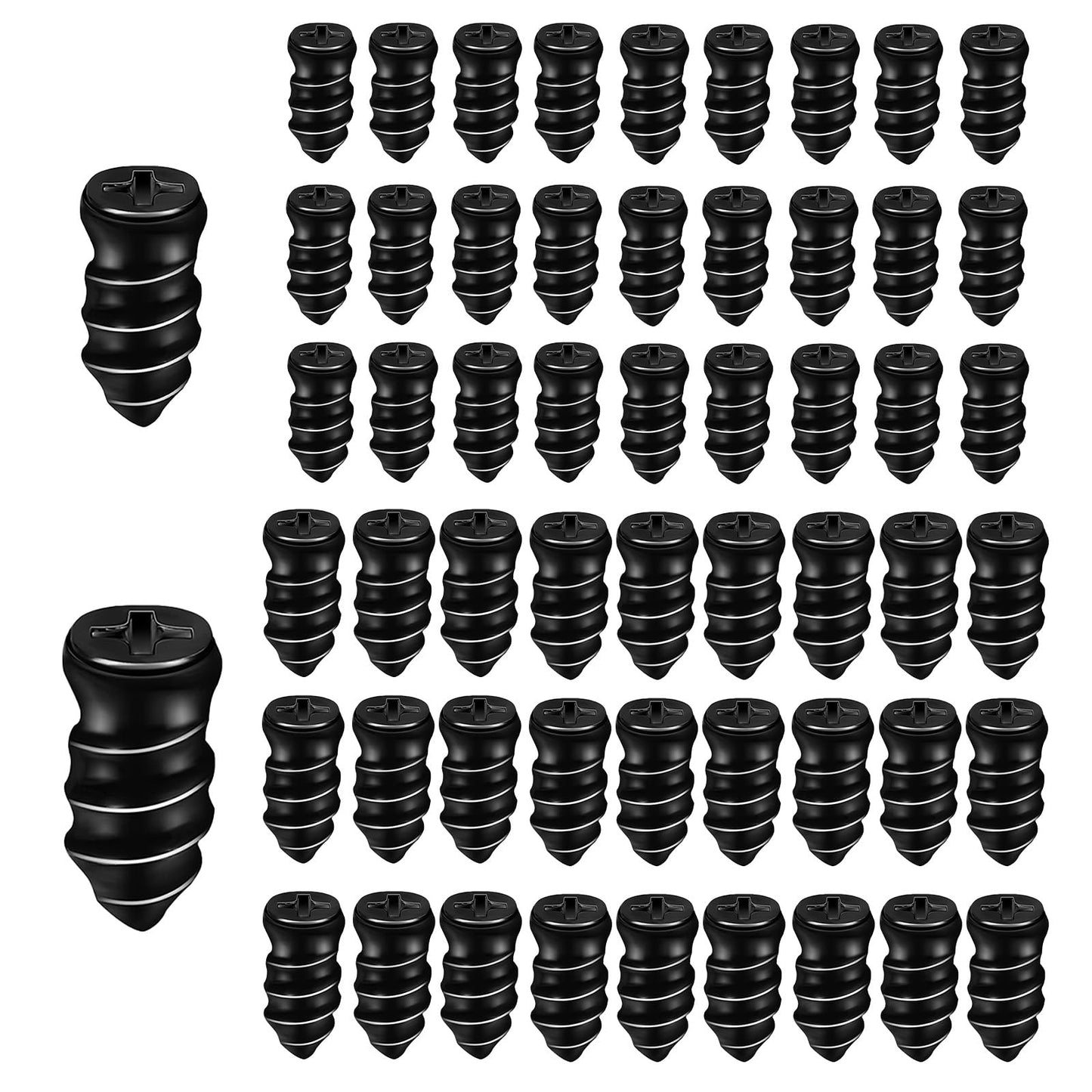 60 Pack Tire Repair Nails Rubber Plugs Self Service Kit For Auto Motorcycle Car Truck Tractor Includes 30 Small 30 Large Plugs In Sizes 5.3x12mm And 6.8x15mm For Quick Puncture Repairs On The Go