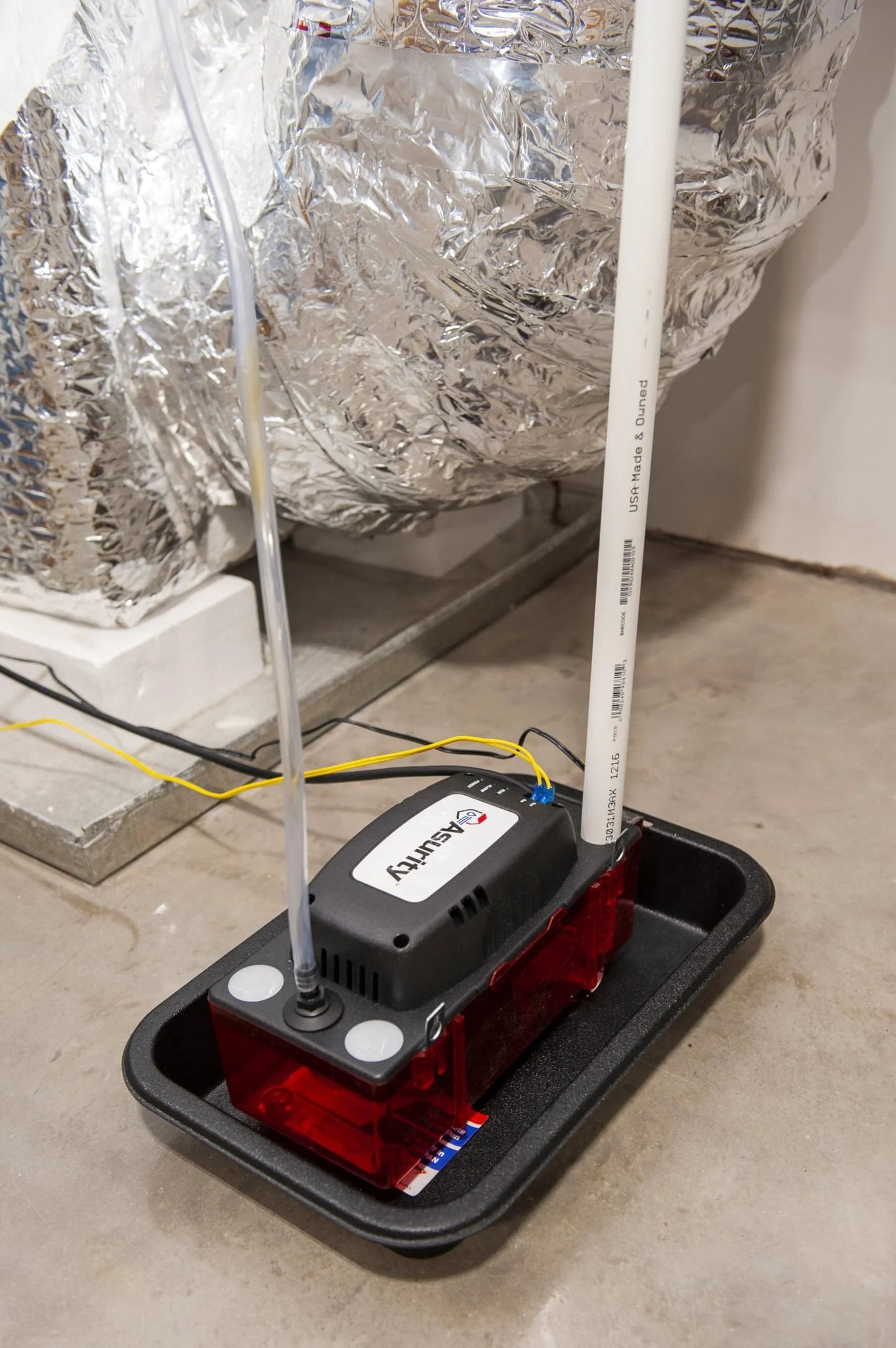 Ultra Series Automatic Condensate Pump for HVAC and Refrigeration Equipment with Removable Check Valve, installed view