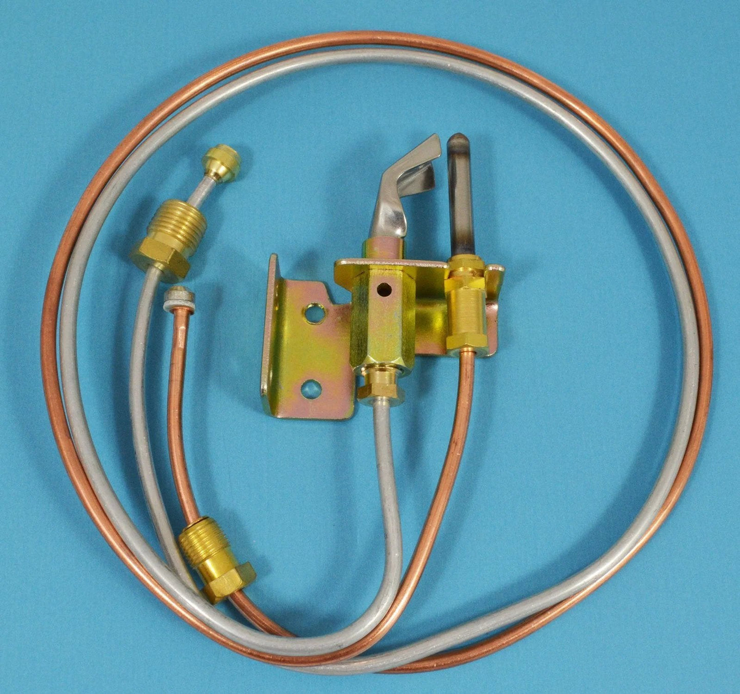 Natural Gas Water Heater Pilot Assembly With Thermocouple And 24 Inch Tubing Replacement Kit Fits Many Models Ships From USA Includes Warranty And No Hassle Install Check For Leaks Before Use