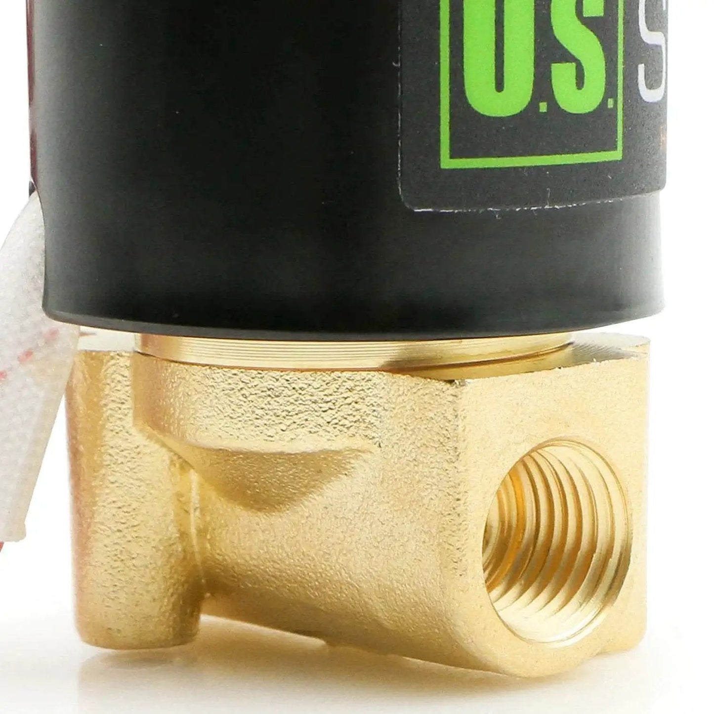 Solid Brass 1/4 Inch Electric Solenoid Valve 12V DC With Viton Gasket Direct Acting Normally Closed For Air Gas Fuel Applications