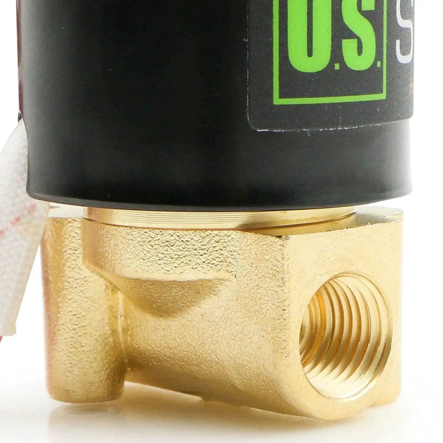 Solid Brass 1/4 Inch Electric Solenoid Valve 12V DC With Viton Gasket Direct Acting Normally Closed For Air Gas Fuel Applications