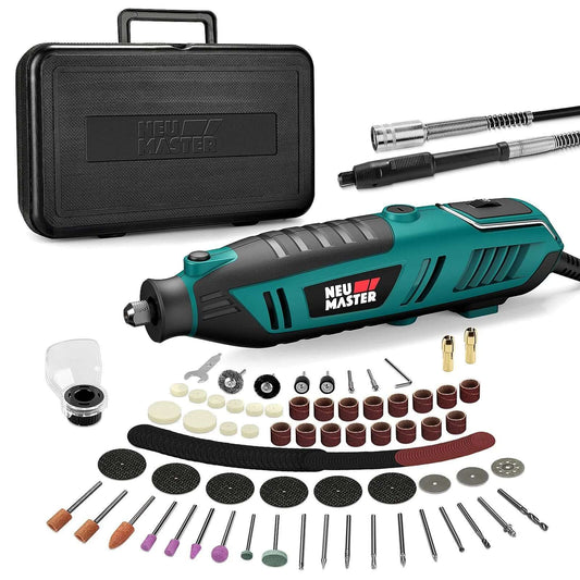 Powerful 180W Rotary Tool Kit With Corded Power 160 Accessories 6 Variable Speeds From 10000 To 35000 RPM Perfect For DIY Crafts