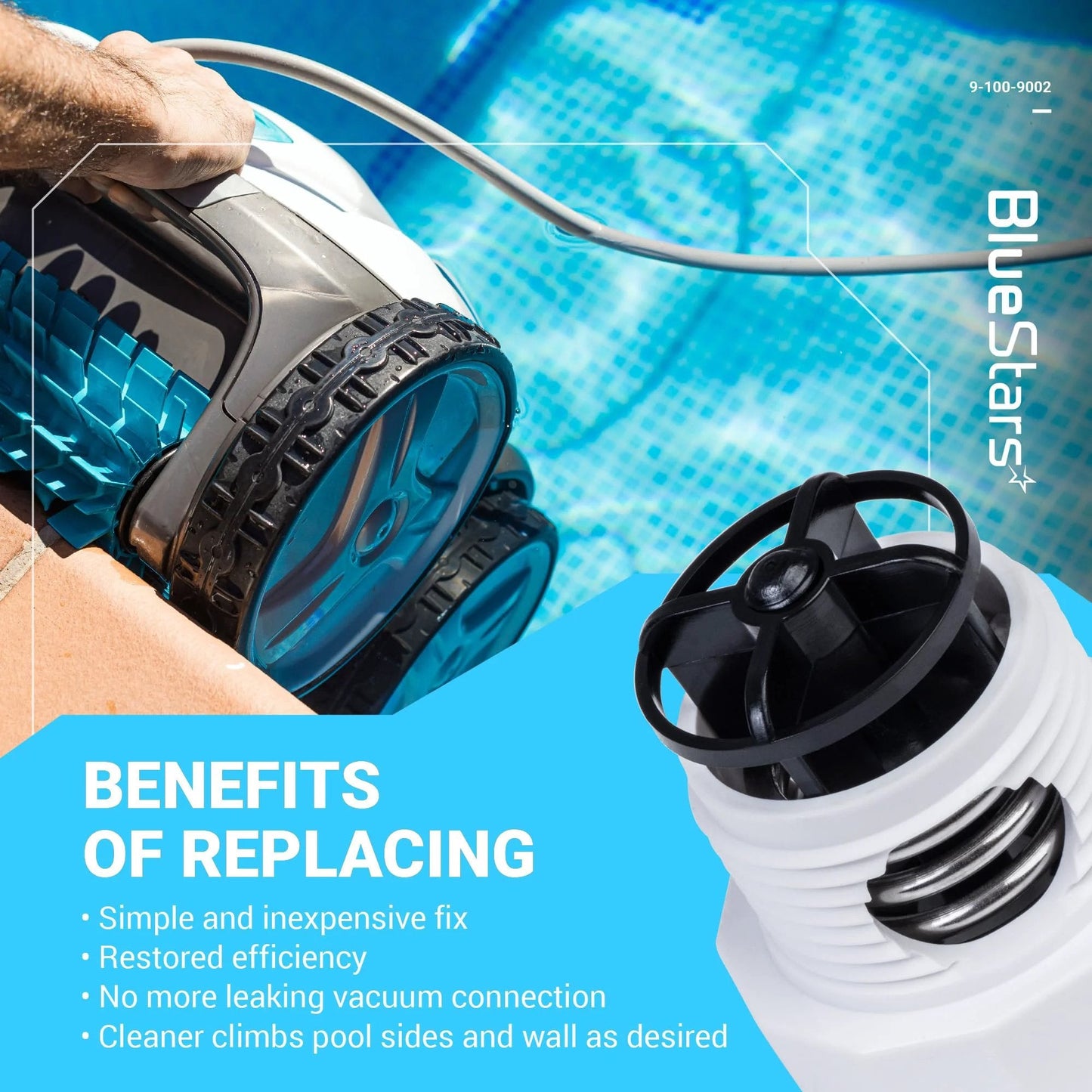 Pressure Relief Valve Replacement Kit For Polaris Automatic Pool Cleaners 180 280 380 Pack Of 2 BlueStars 9-100-9002
