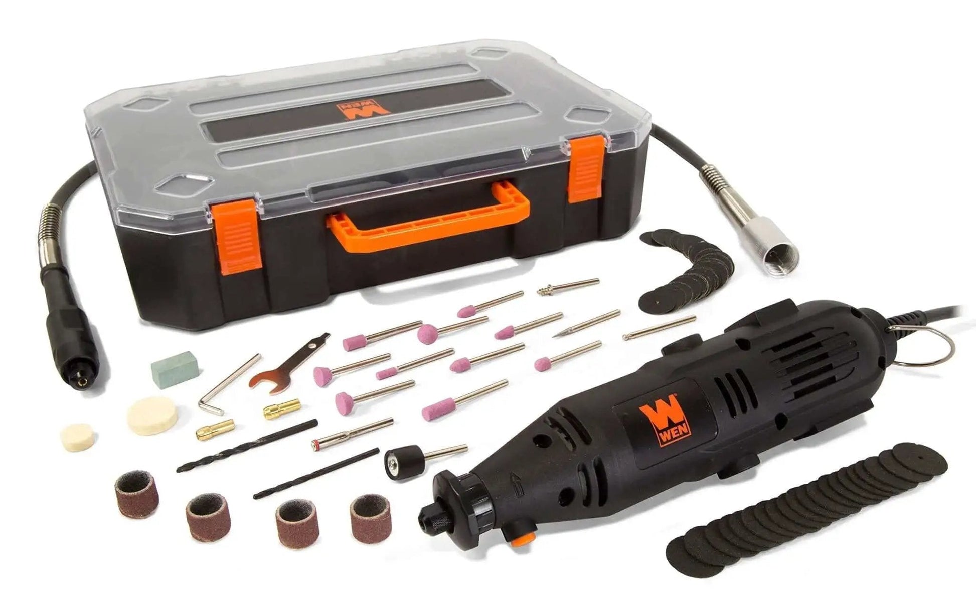 Versatile Variable Speed Rotary Tool Kit With 10,000 To 32,000 RPM, 100 Plus Accessories, Flex Shaft, And Sturdy Carrying Case