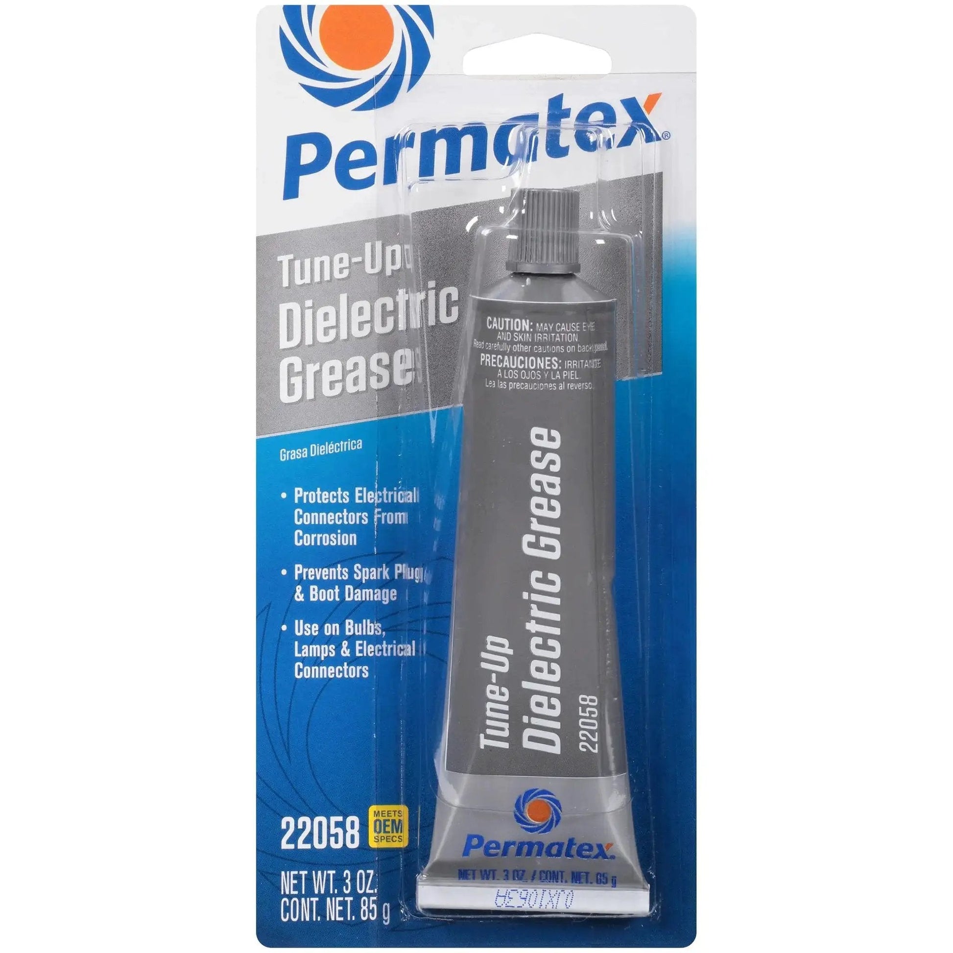 Permatex 22058 Dielectric Tune Up Grease, 3oz tube, protects electrical connections in cars and trucks from salt, dirt, corrosion
