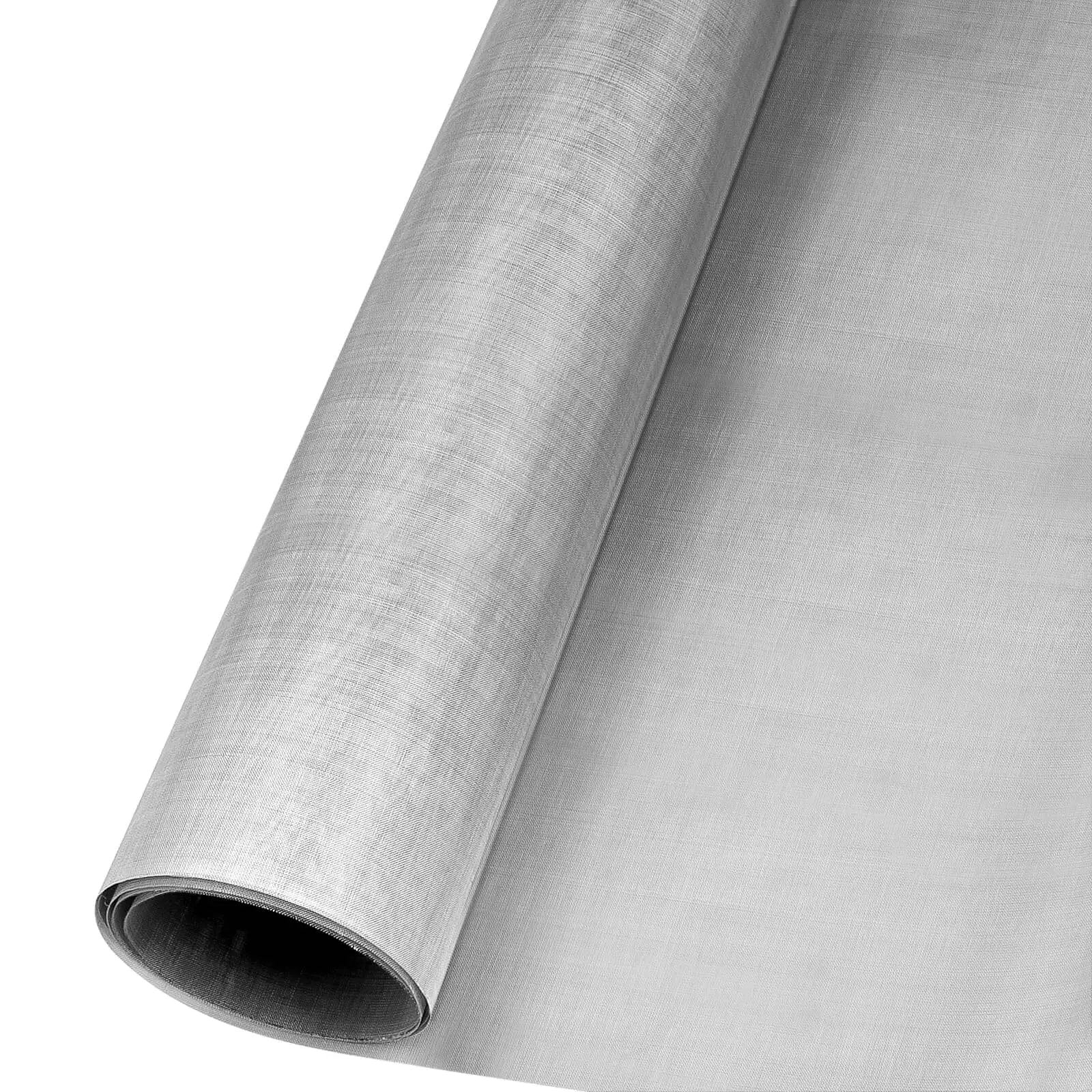 Heavy Duty 304 Stainless Steel Mesh Screen 200 Mesh for DIY Projects and Garden Use Large 39.3 Inch By 11.8 Inch Metal Wire Filter Screen Fine Wire Mesh for Filtration Rustproof Durable Construction.