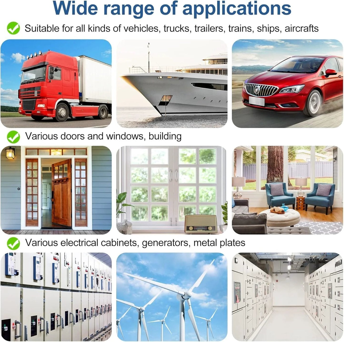 Wide range of applications for 20 Foot Automotive Door Weather Stripping Kit With Side Bulb Rubber Edge Trim Seal Gasket for cars, trucks, RVs, boats, and more.