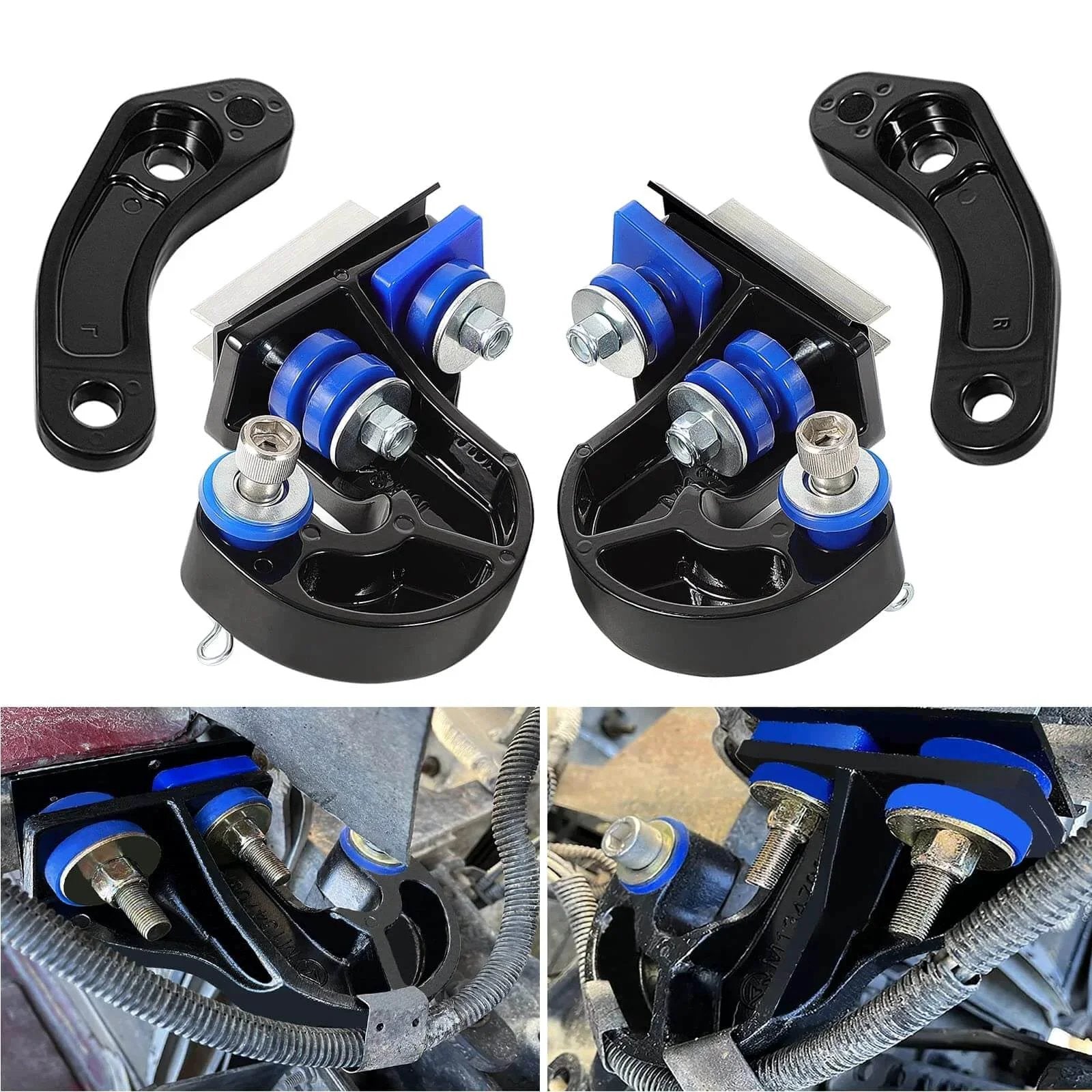Lower Hood Pivot Kit With Hinge Bolts And Bushing Bracket For 377 378 379 Trucks Replacement Includes 13-04708R 13-04708L 13-04154