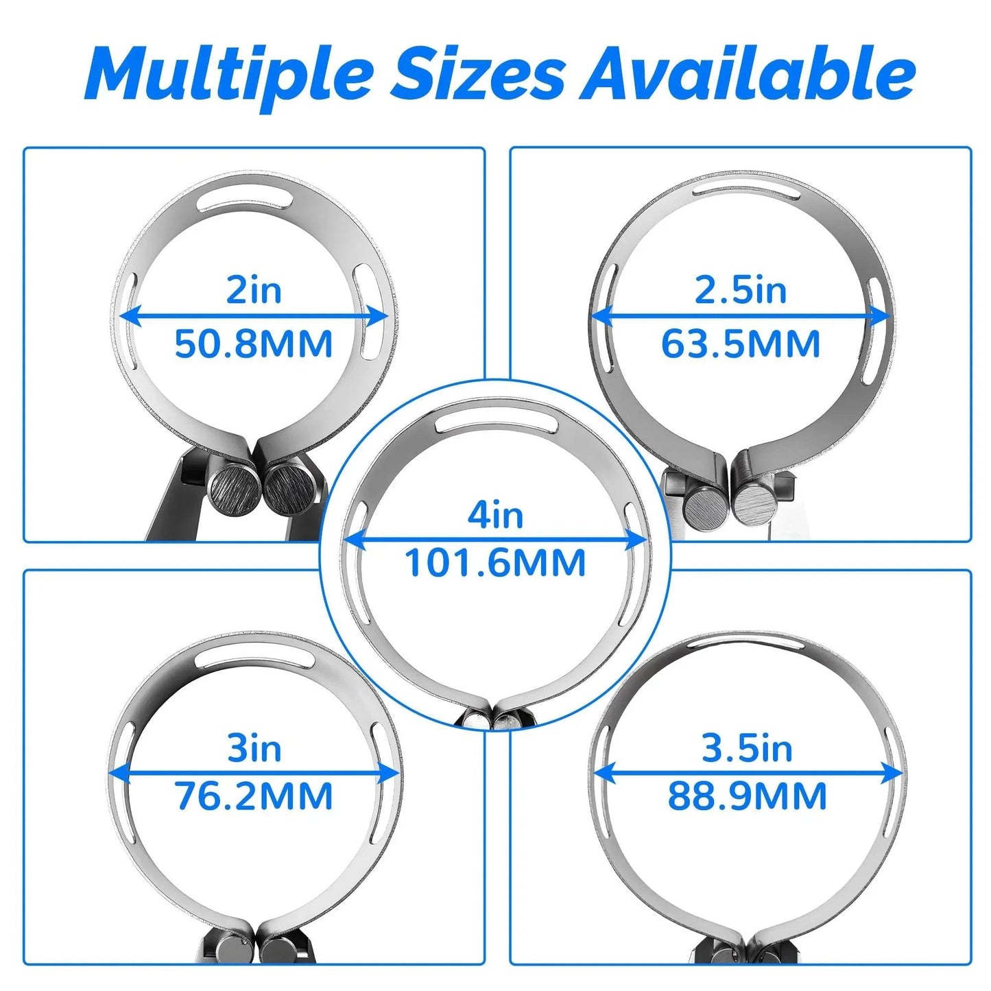 3 Inch Exhaust Tacking Band Clamp On For Welding And Fabrication Stainless Steel One Piece Universal Fit Corrosion Resistant