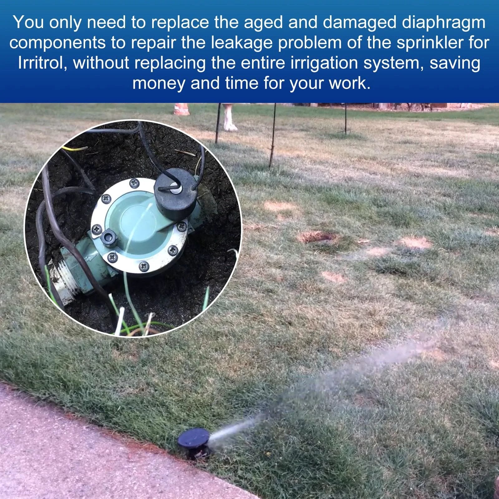 Durable Sprinkler Diaphragm Replacement Assembly For Irritrol 205 Series Valve 205S 205SF 205T 205TF Easy Install And Reliable Irrigation Repair Kit Budget Friendly