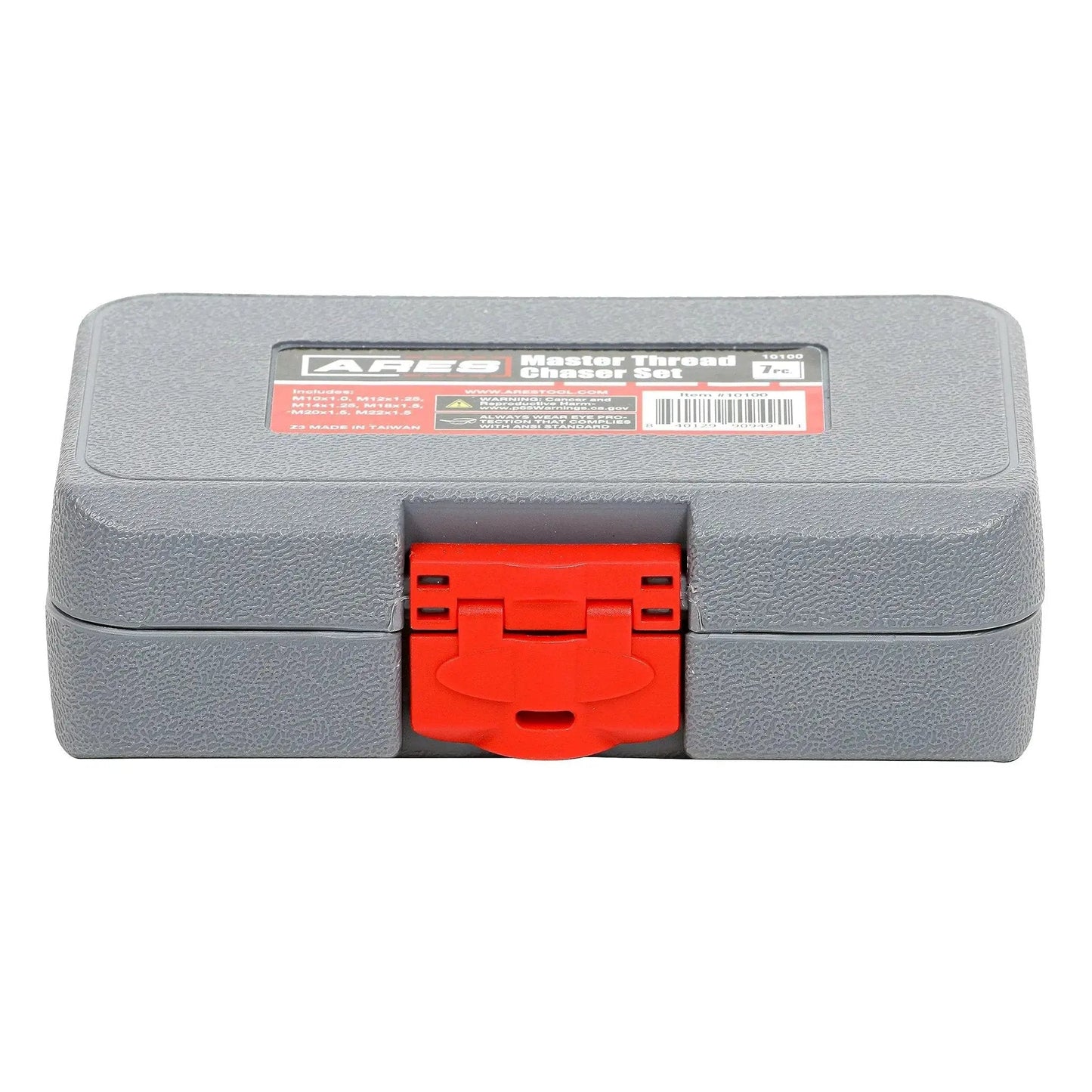 Closed storage case of 7 Piece Master Thread Chaser Set for Automotive Repairs