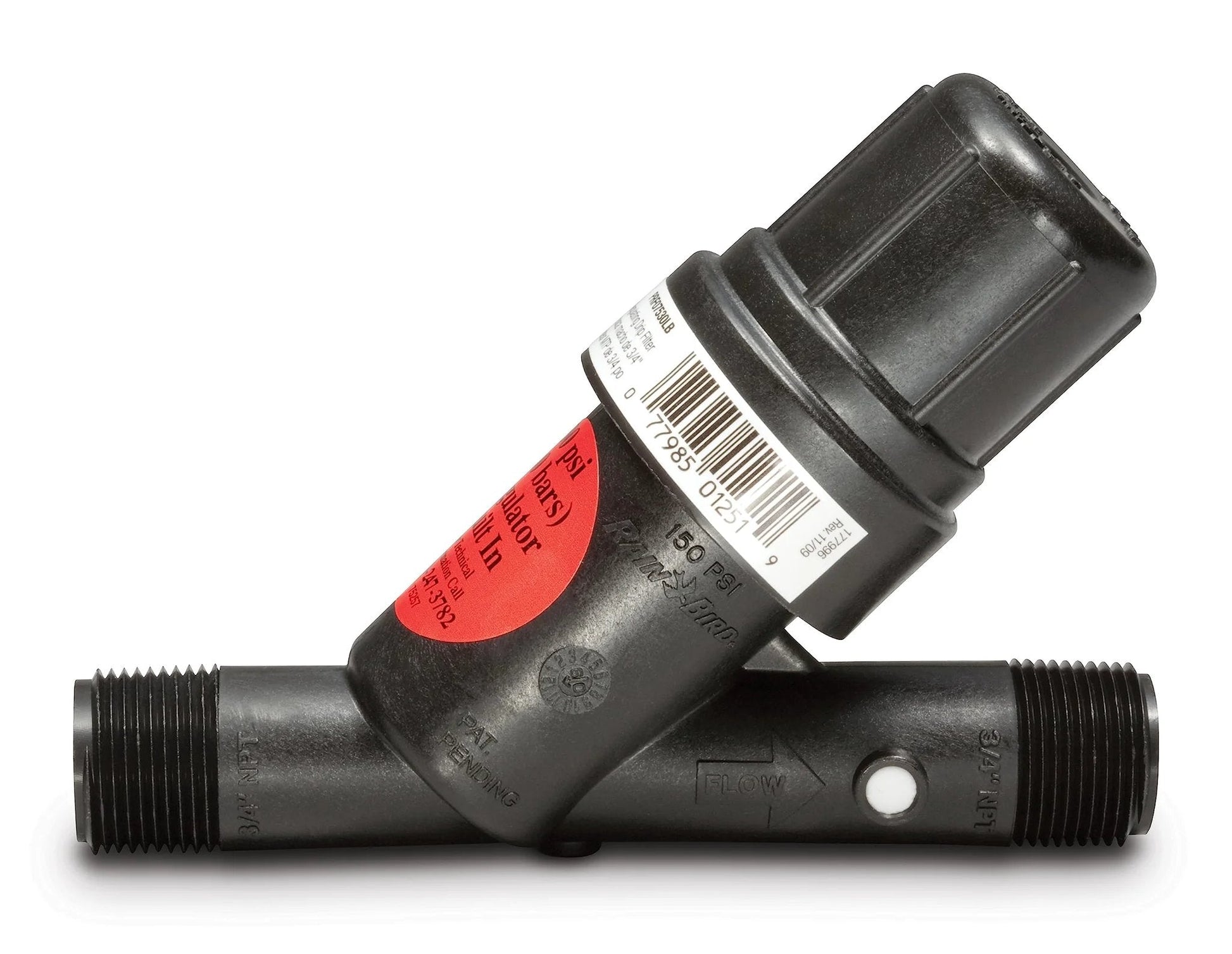 Inline Drip Irrigation Y Filter With 30 Psi Pressure Regulator And Stainless Steel 200 Mesh Filter For Downstream Protection And Fewer Parts Three Quarter Inch Male Pipe Thread Rain Bird