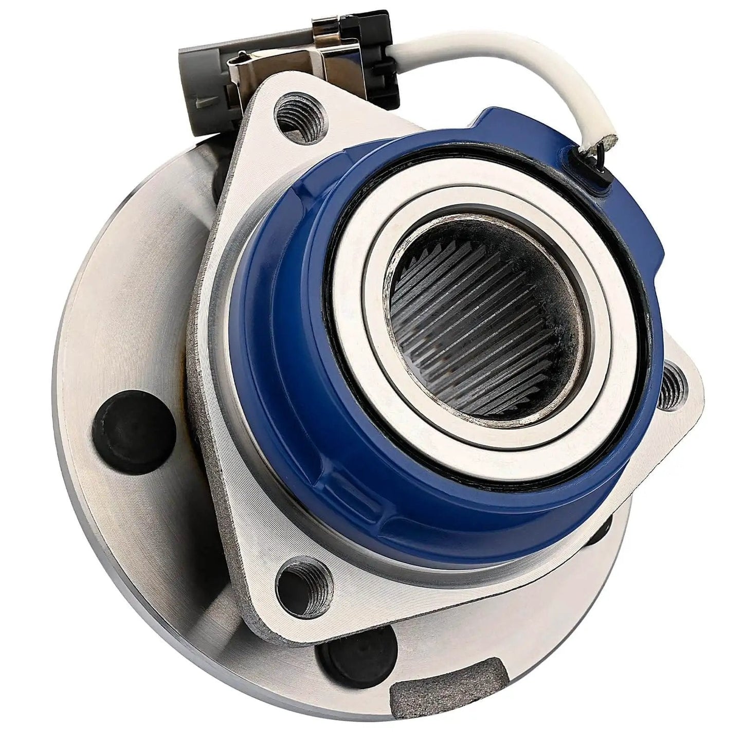 Close-up of Pair Front or Rear Wheel Bearing Hub Assembly for Chevy Impala Monte Carlo Venture, Cadillac DTS DeVille Seville.