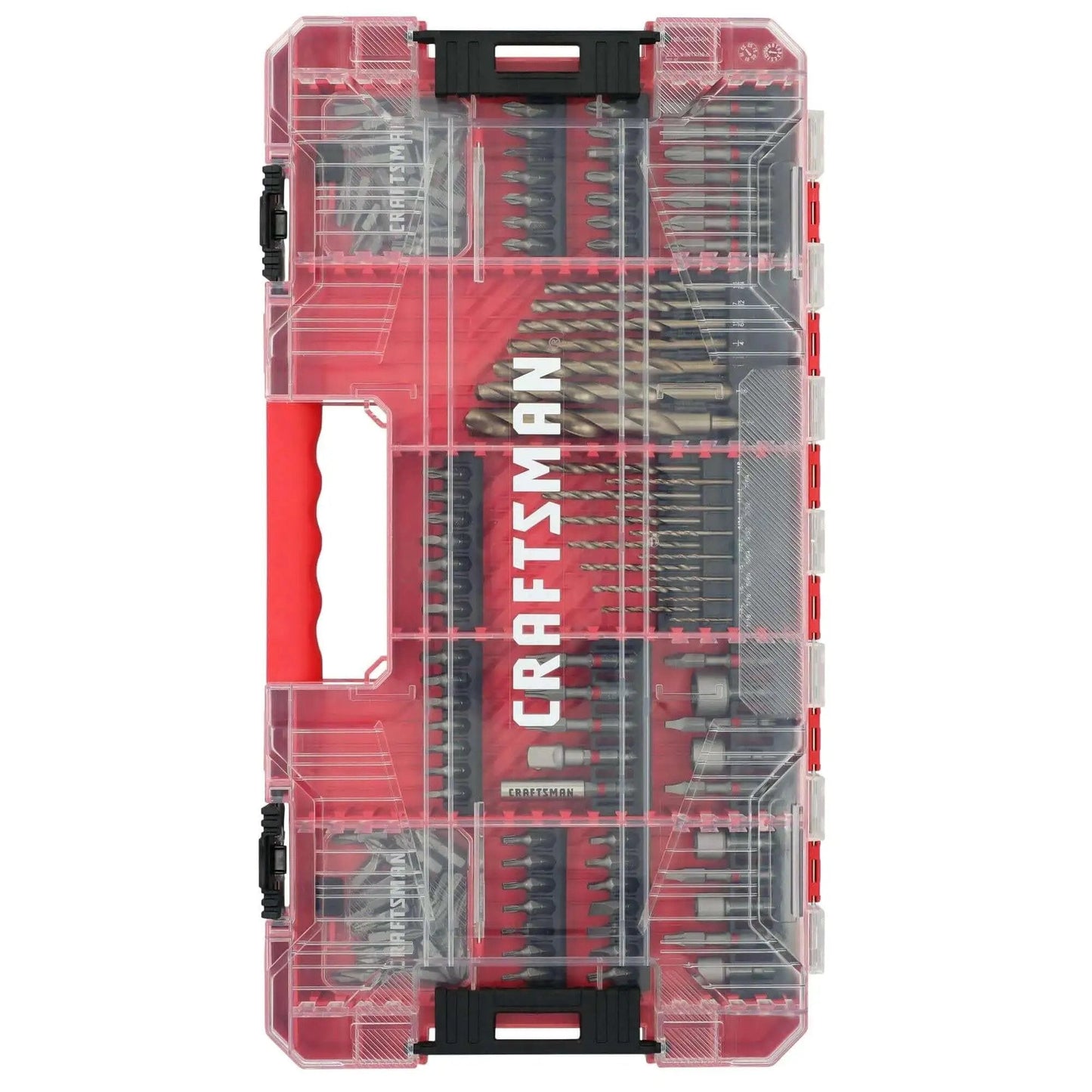 Heavy Duty Impact Driver Bit Set With Black Oxide Coated Steel Bits And Precision Machined Tips 140 Piece Four Bit Ranges For Drill And Drive Shock Resistant Construction From Craftsman