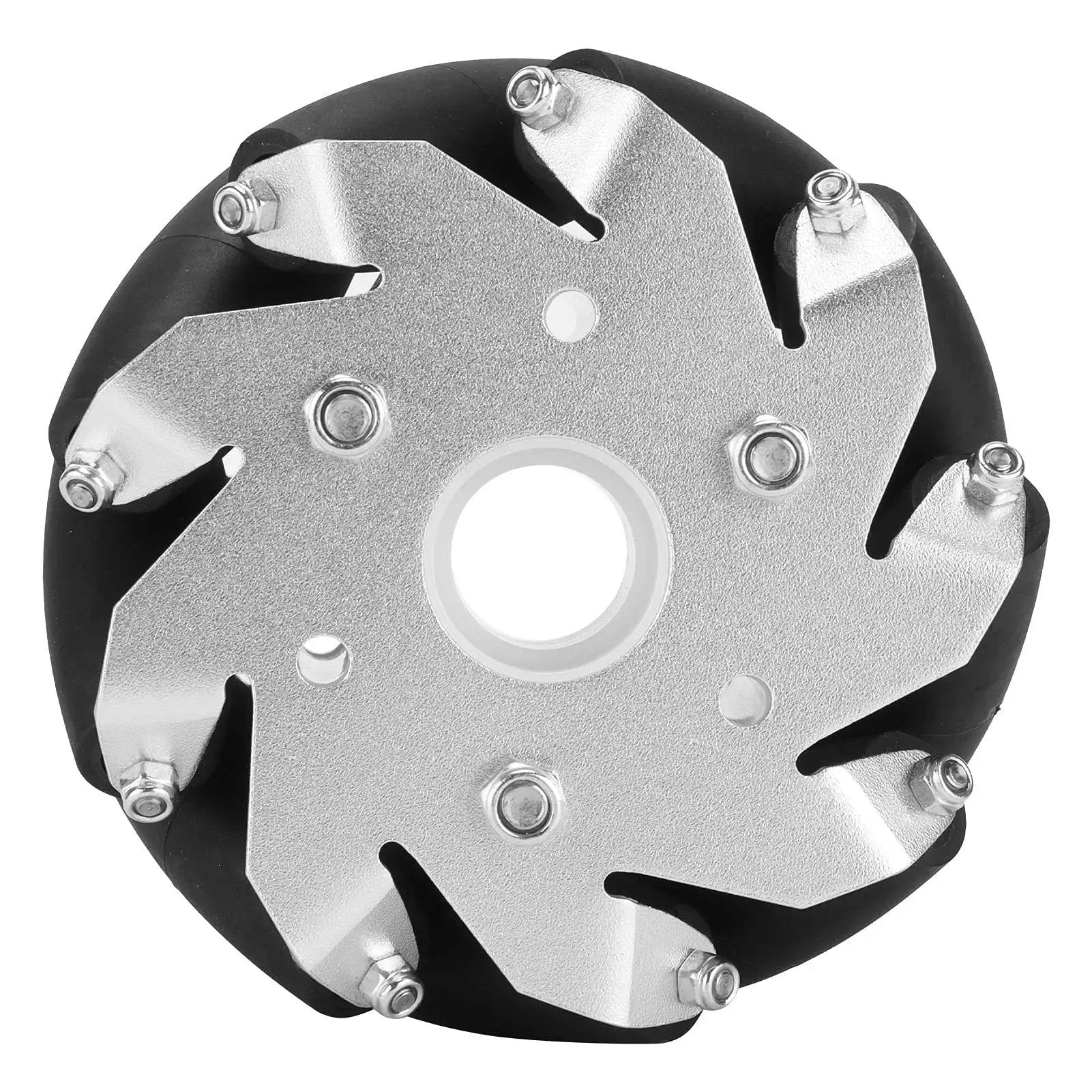 4 Pack 100mm Steel Mecanum Wheels For RC Robot Cars, Omni Directional Drive System With 9 Rubber Rollers