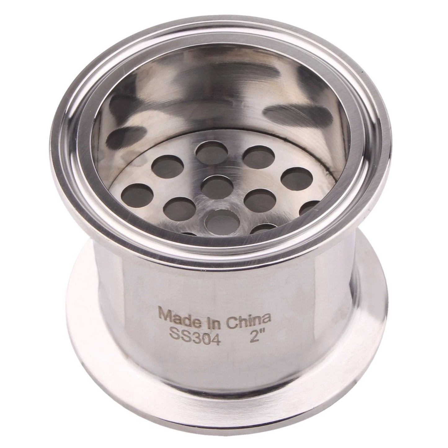 2 Inch Tri Clamp Filter Plate For High Pressure Sanitary Systems With 6mm Holes Made Of Stainless Steel 304 2 Inch Height Rust Resistant Mesh Inline Filter Holder For Inline Filtration Fits Standard 2 Inch Tri Clamp Fittings