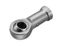 Lubrication-Type Insert PHS20 Rod End, Female Thread M20 x 1.5 Right-Hand, viewed from side, zinc chromate plated, for machinery use.