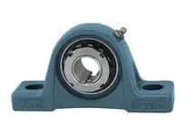 Front view of 75mm Pillow Block Sleeve Locking H2317 UKP217 Compatible Housing Adapter Bushing Mounted Bearing Shaft Mount Single Unit.