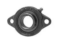 Front view of 5/8 in Set-Screw Stainless Steel Narrow Single-Row Ball Bearing with radial shaft support and inner collar for machinery.